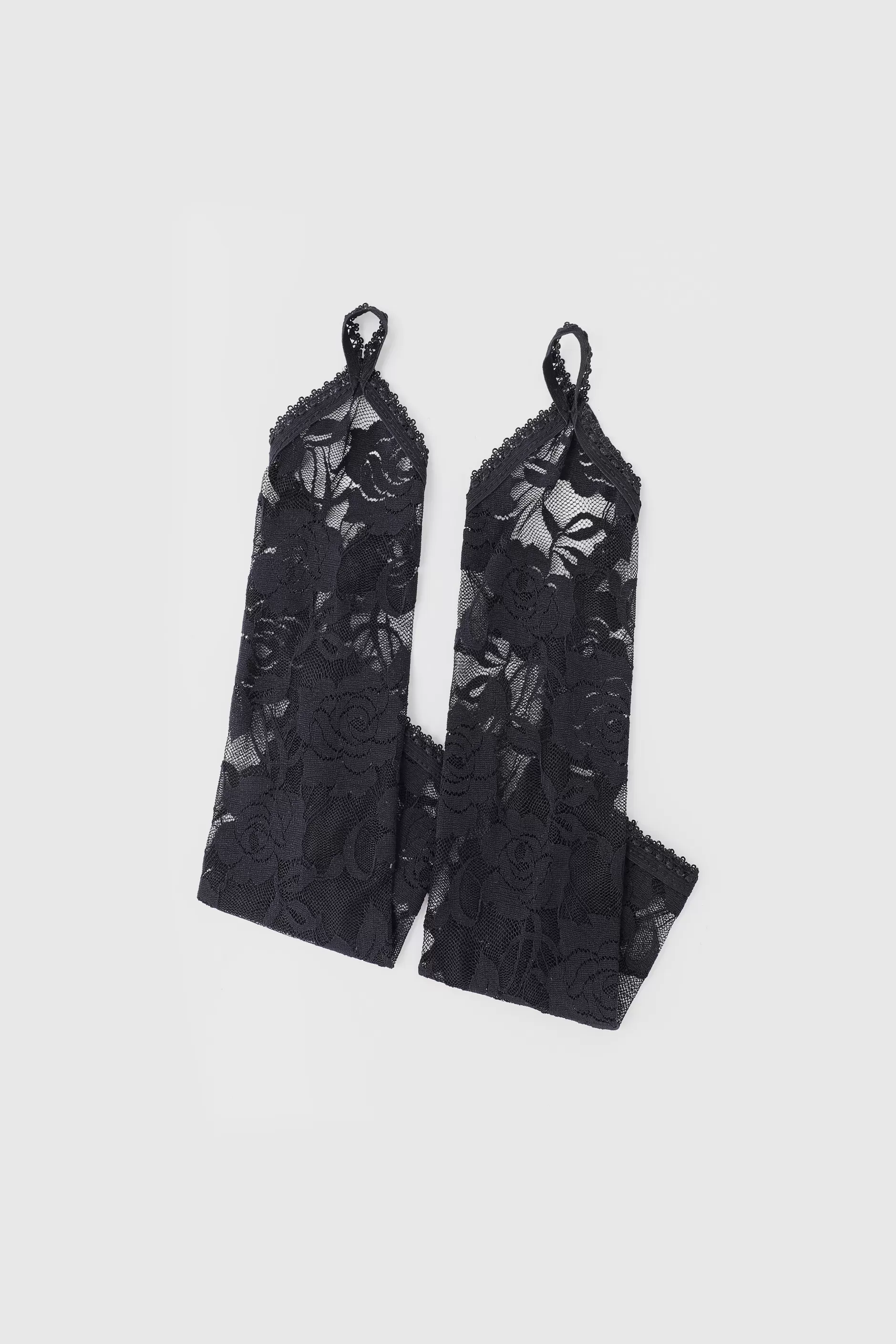 14.2 Finger Loop Lace Flapper Gloves-BABEYOND Online