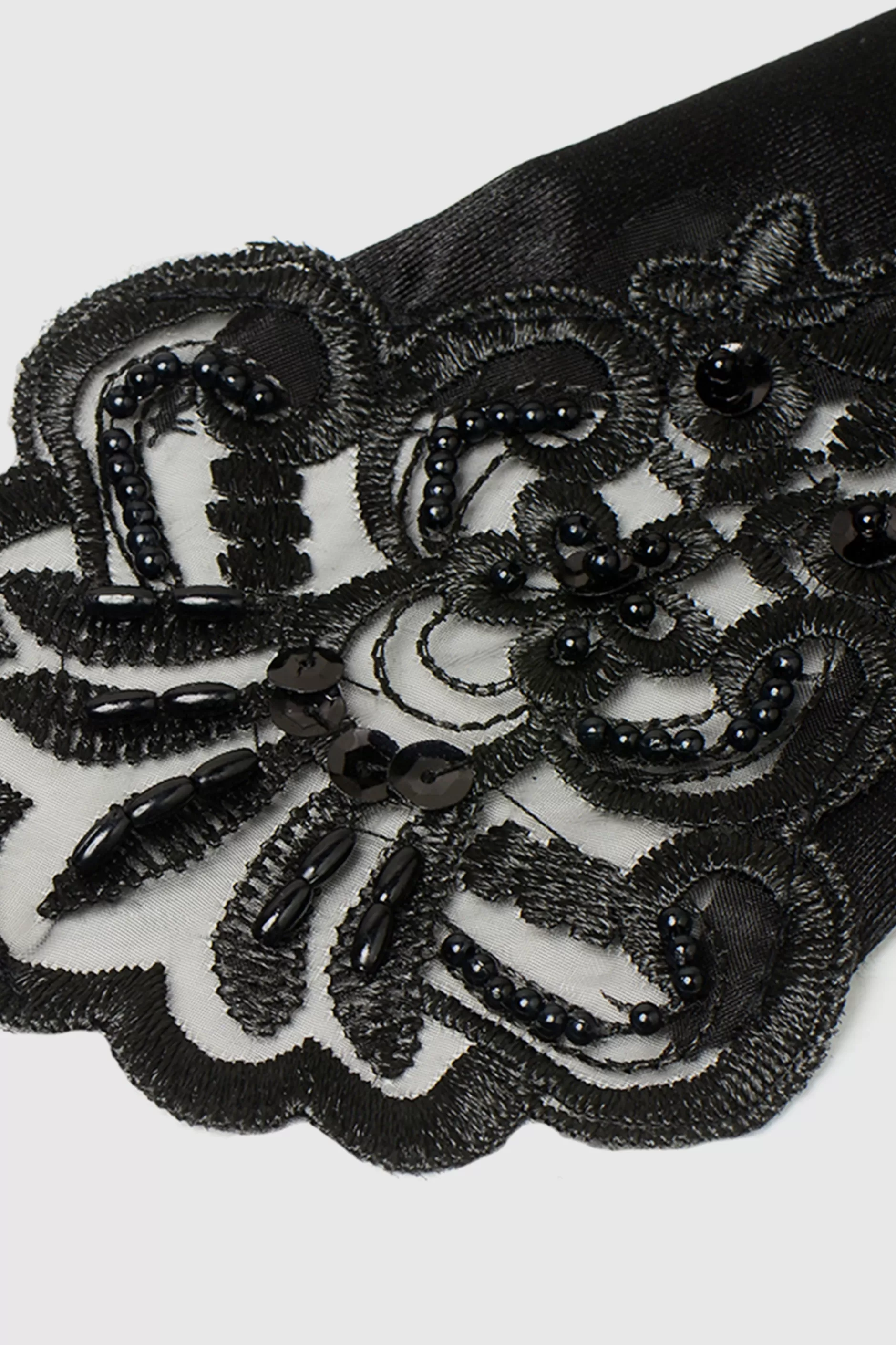 15 Finger Loop Satin Stretchy Gloves-BABEYOND Fashion