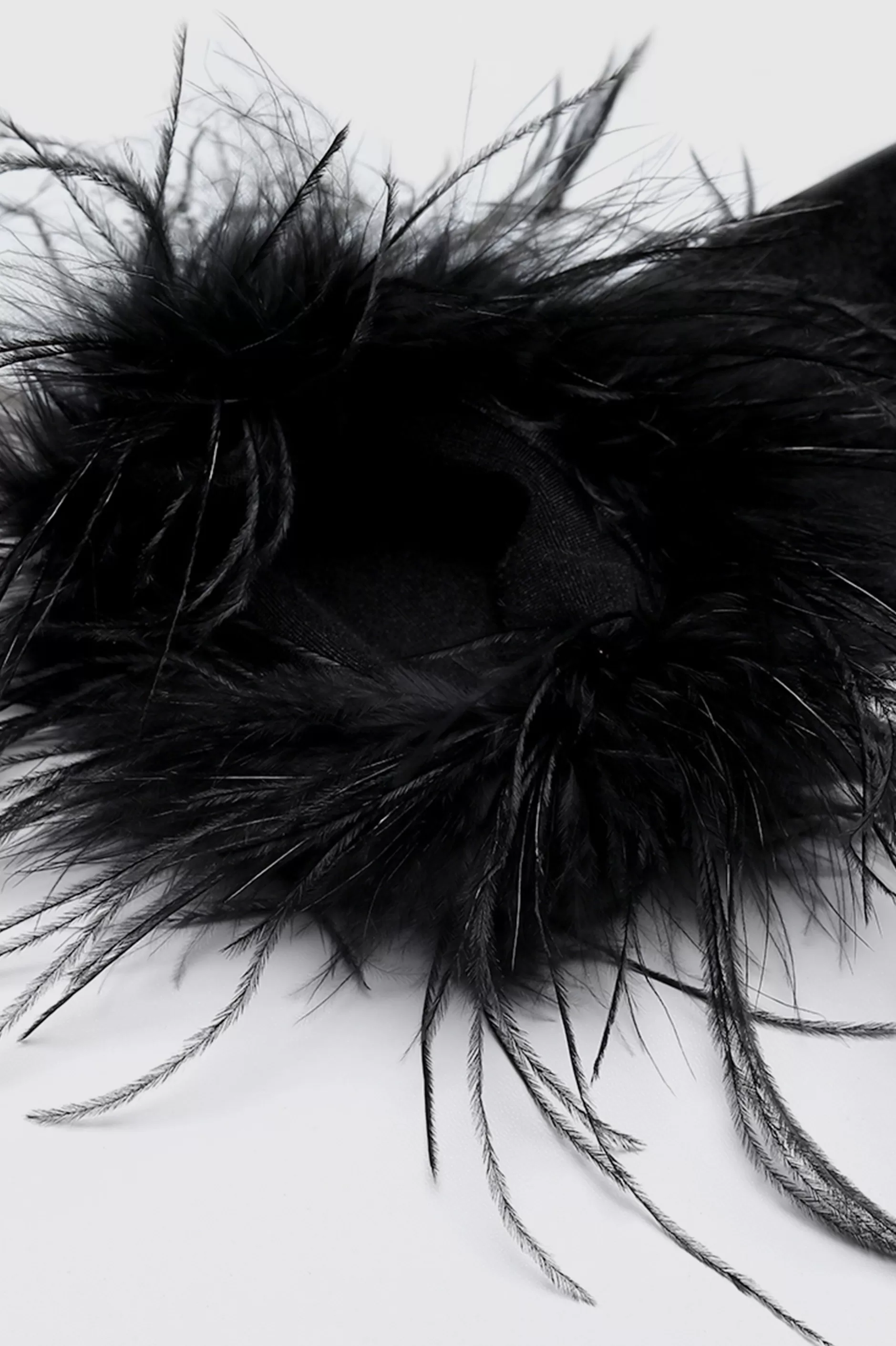 18.9 Ostrich Feather Satin Gloves-BABEYOND Best