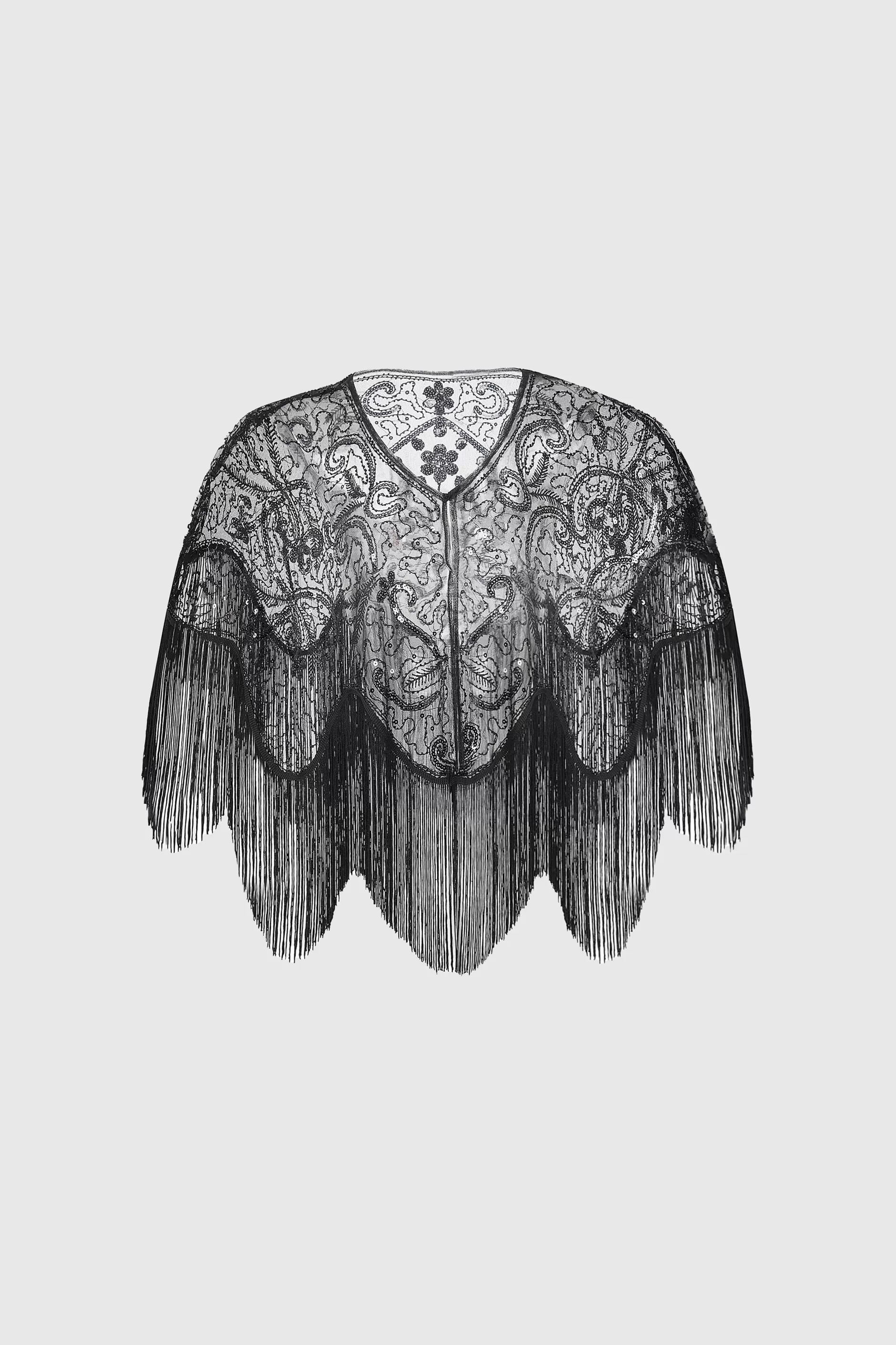 1920S Beaded Sequin Flapper Shawl-BABEYOND Shop