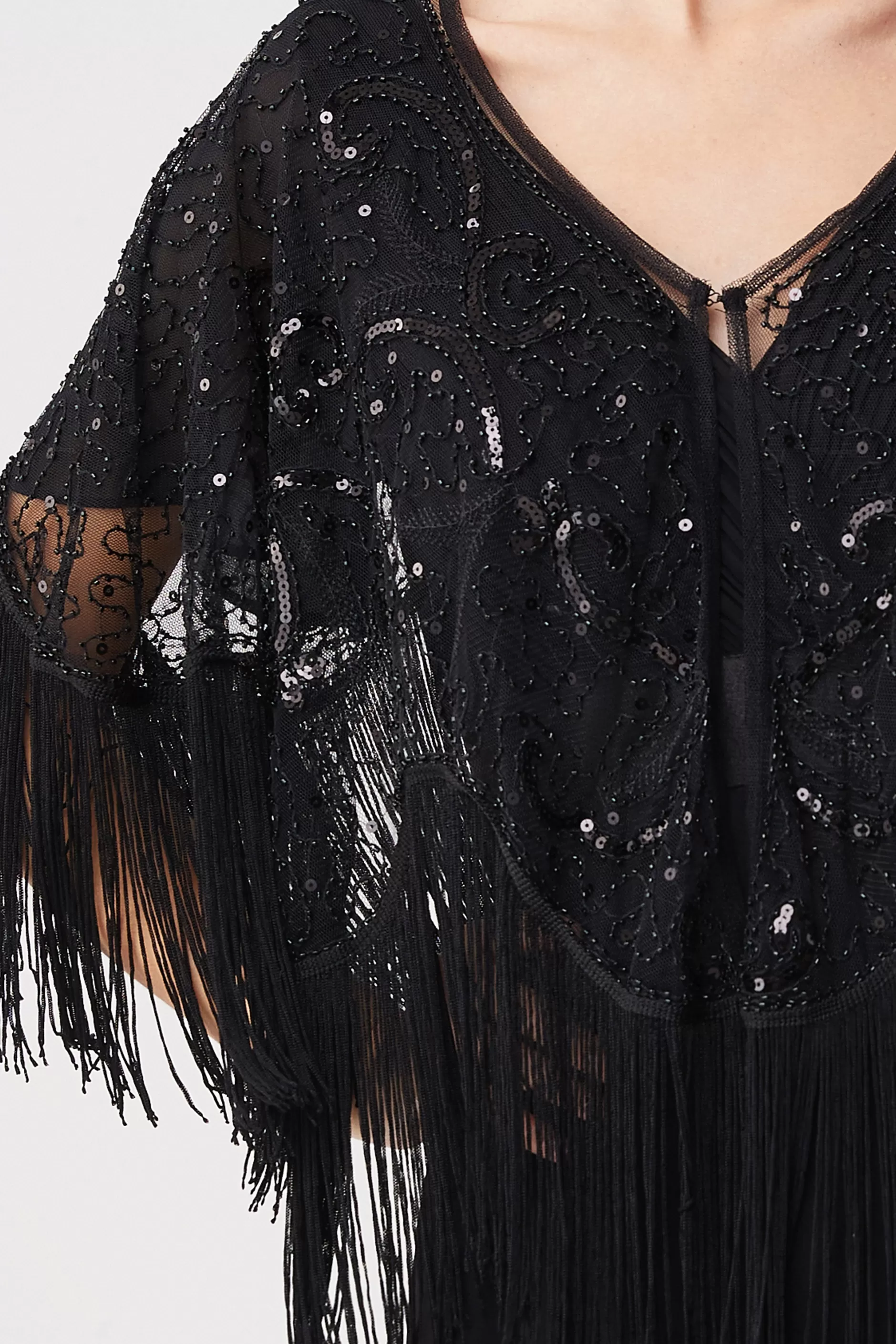 1920S Beaded Sequin Flapper Shawl-BABEYOND Shop