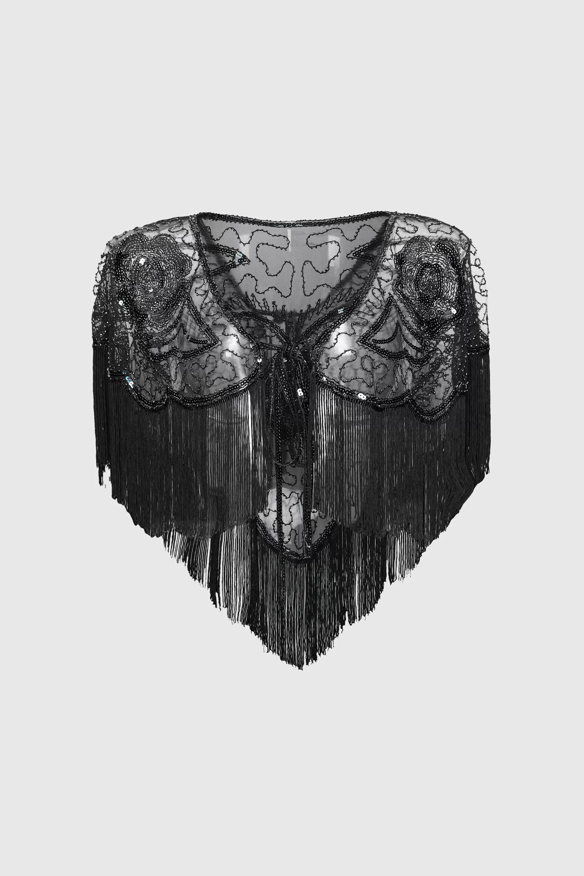 1920S Beaded Sequin Gatsby Shawl-BABEYOND Flash Sale