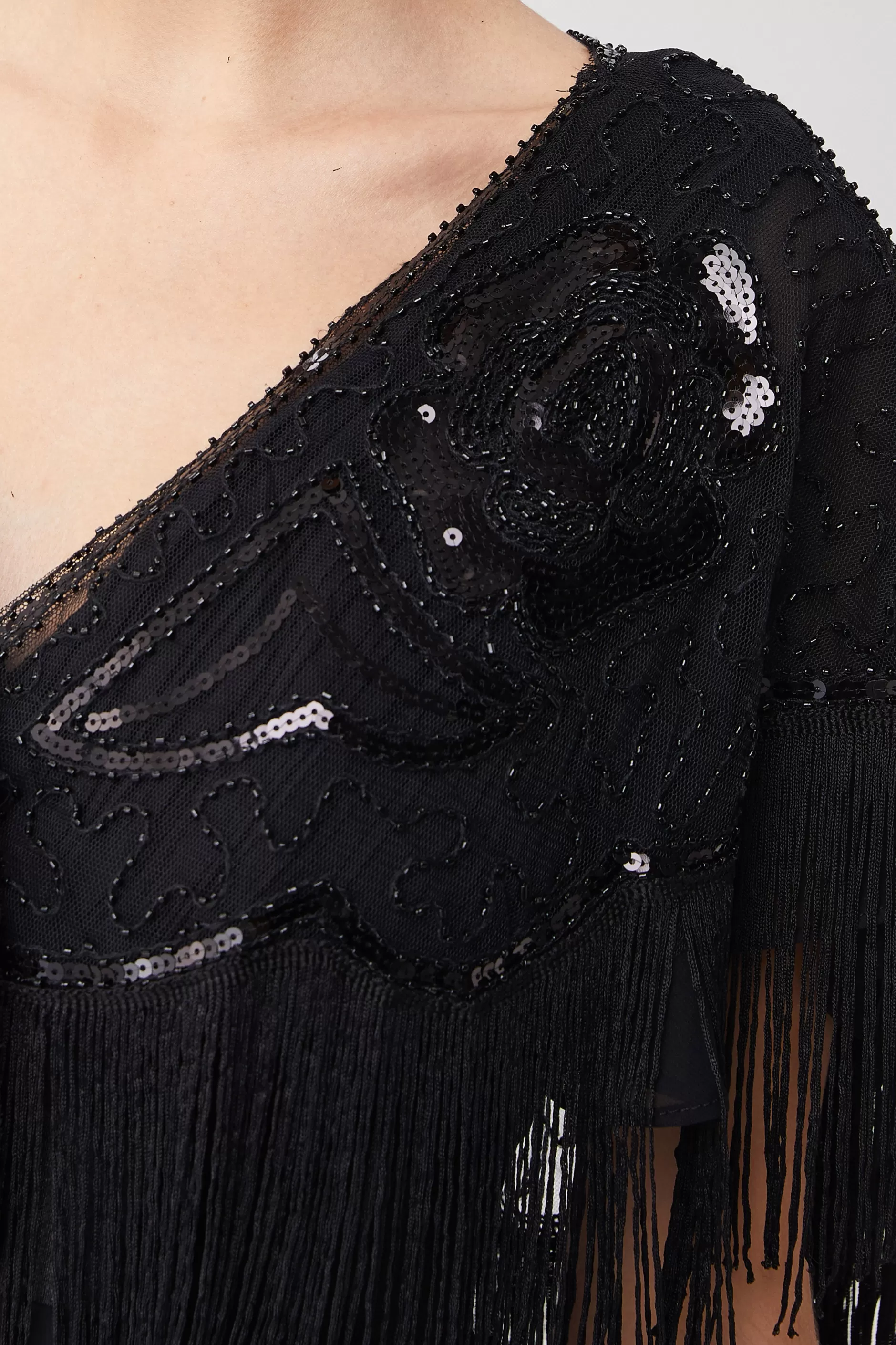 1920S Beaded Sequin Gatsby Shawl-BABEYOND Flash Sale