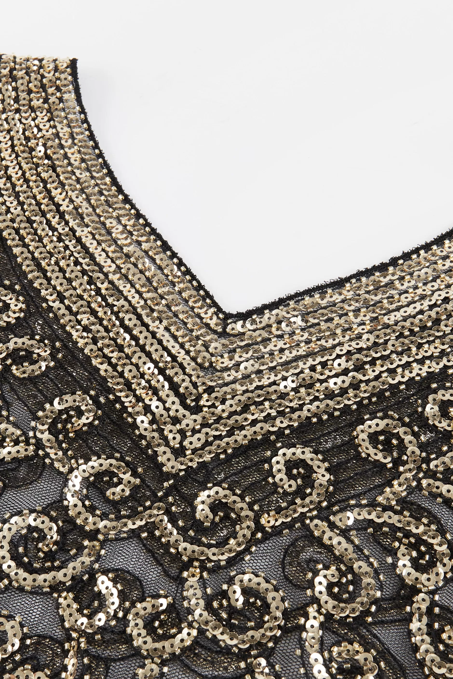 1920S Long Fringed Beaded Shawl-BABEYOND Discount