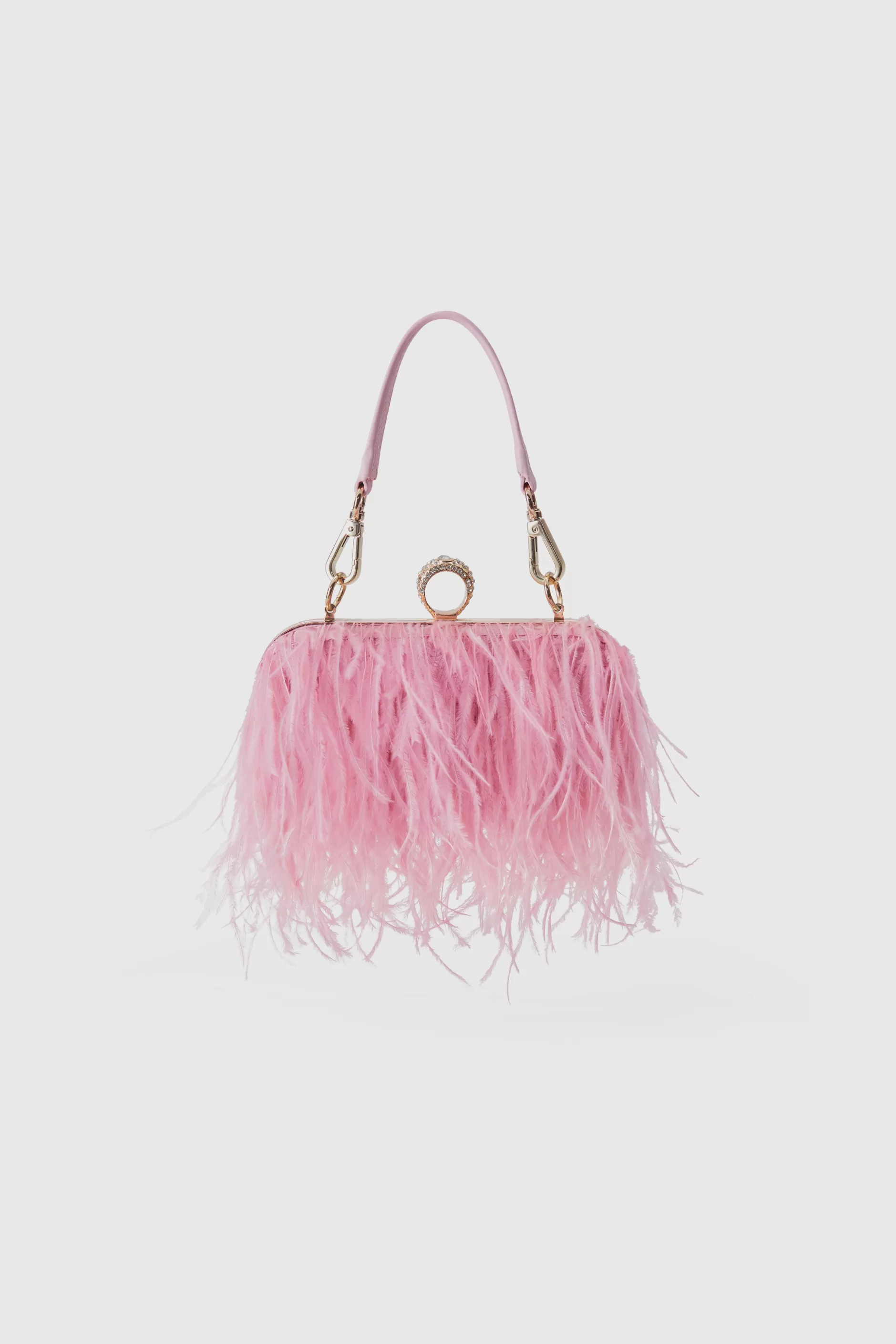 1920S Luxury Ostrich Feather Clutch-BABEYOND Sale