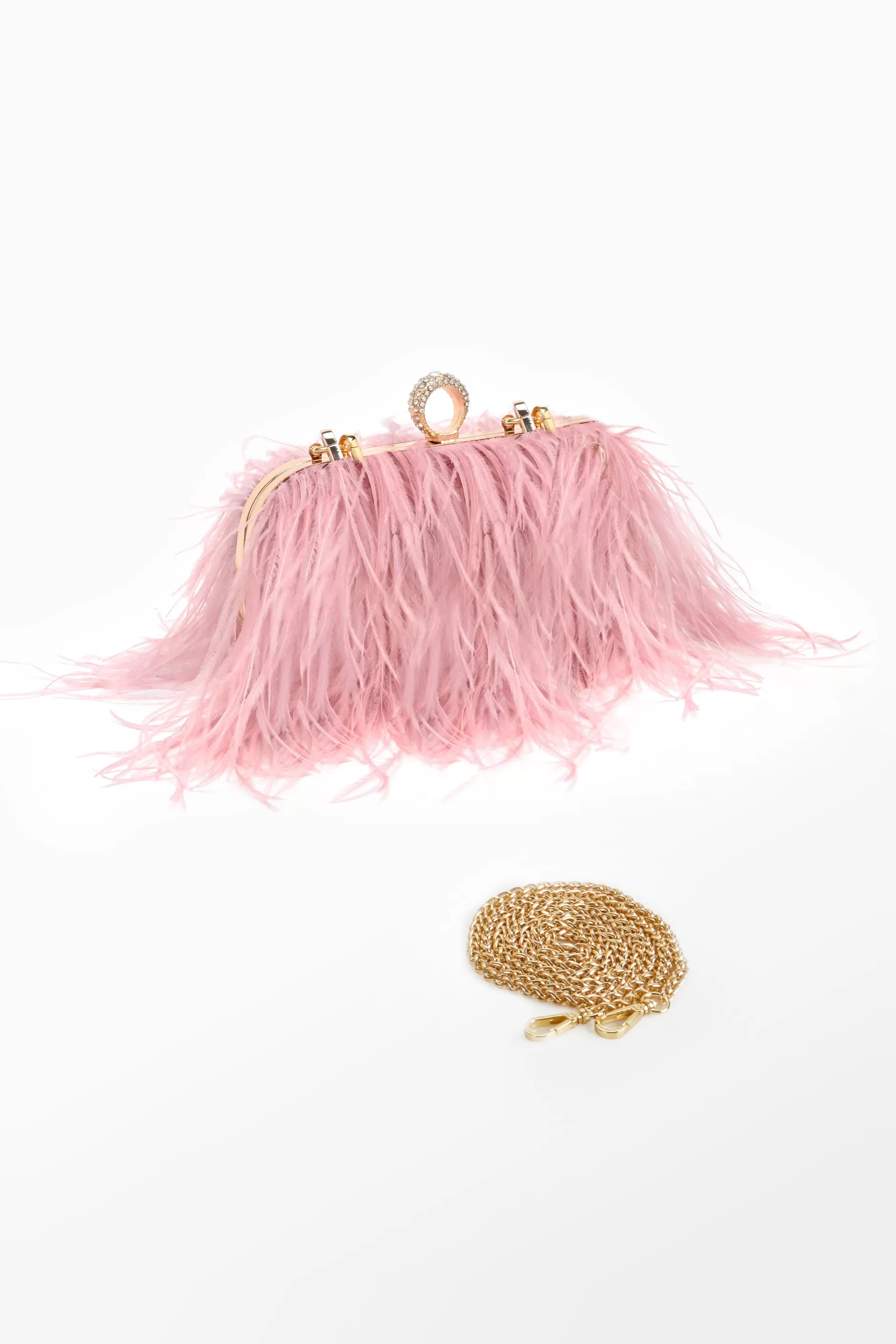 1920S Luxury Ostrich Feather Clutch-BABEYOND Sale