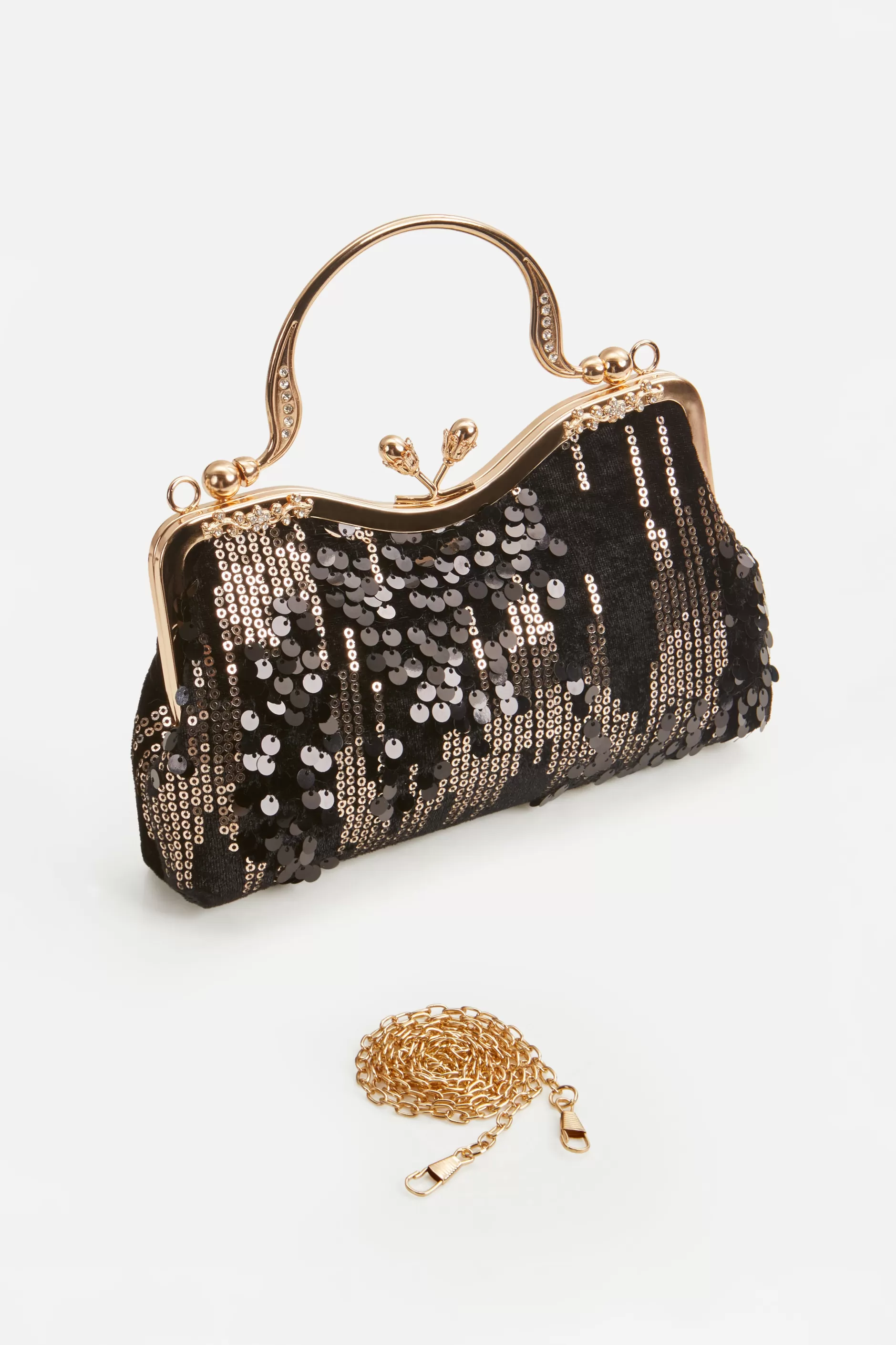1920S Luxury Velvet Sequin Clutch-BABEYOND Sale