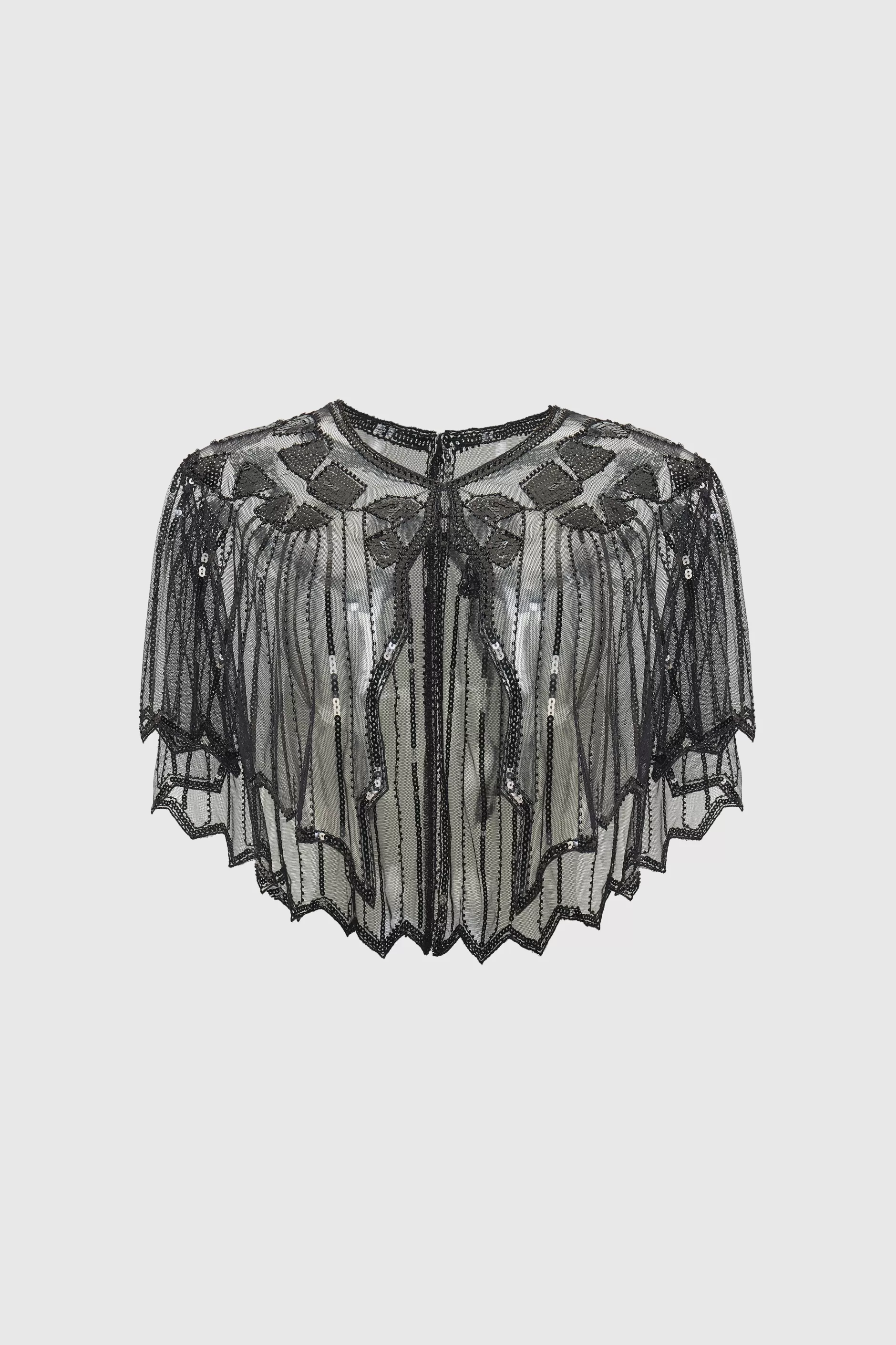 1920S Sequin Gatsby Evening Shawl-BABEYOND New