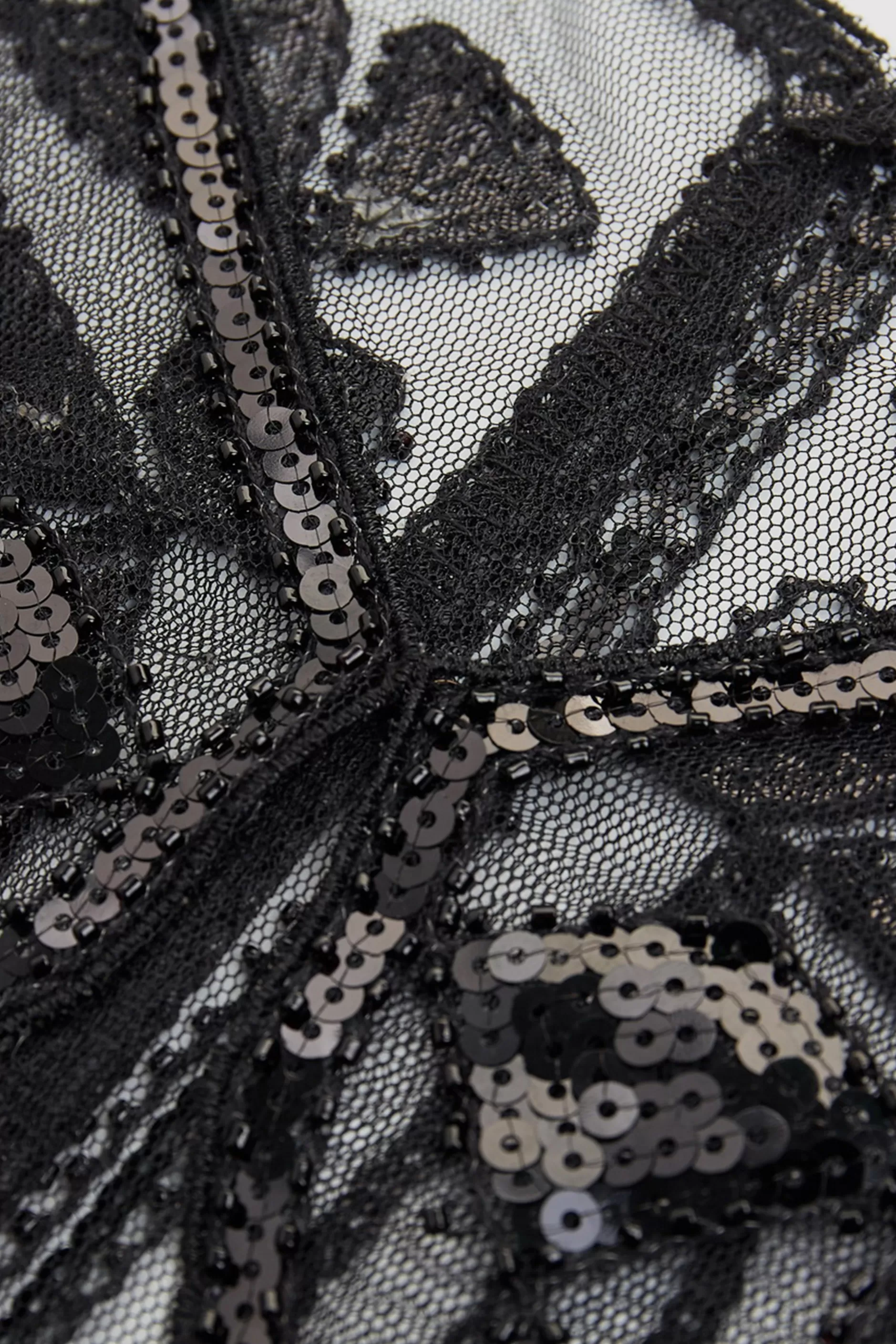 1920S Sequin Gatsby Evening Shawl-BABEYOND New