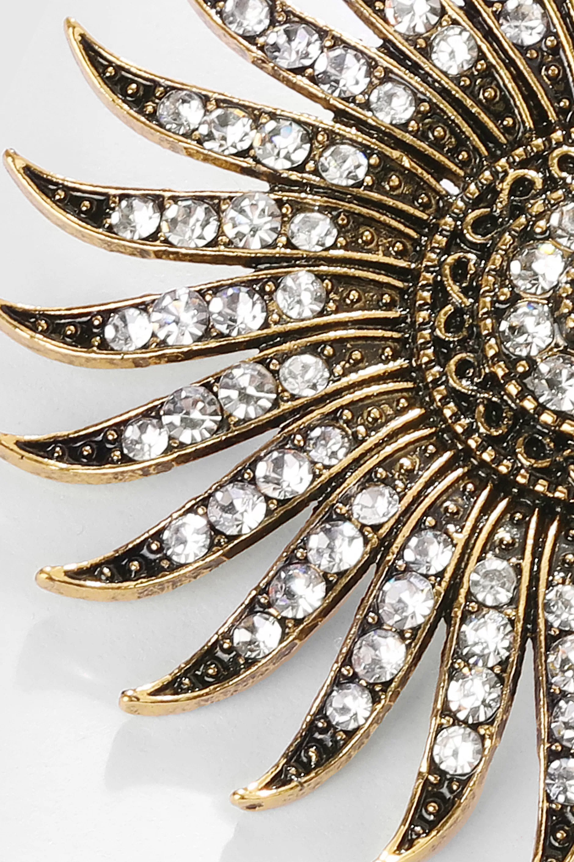 Antique Retro Zircon Studded Earrings-BABEYOND Discount