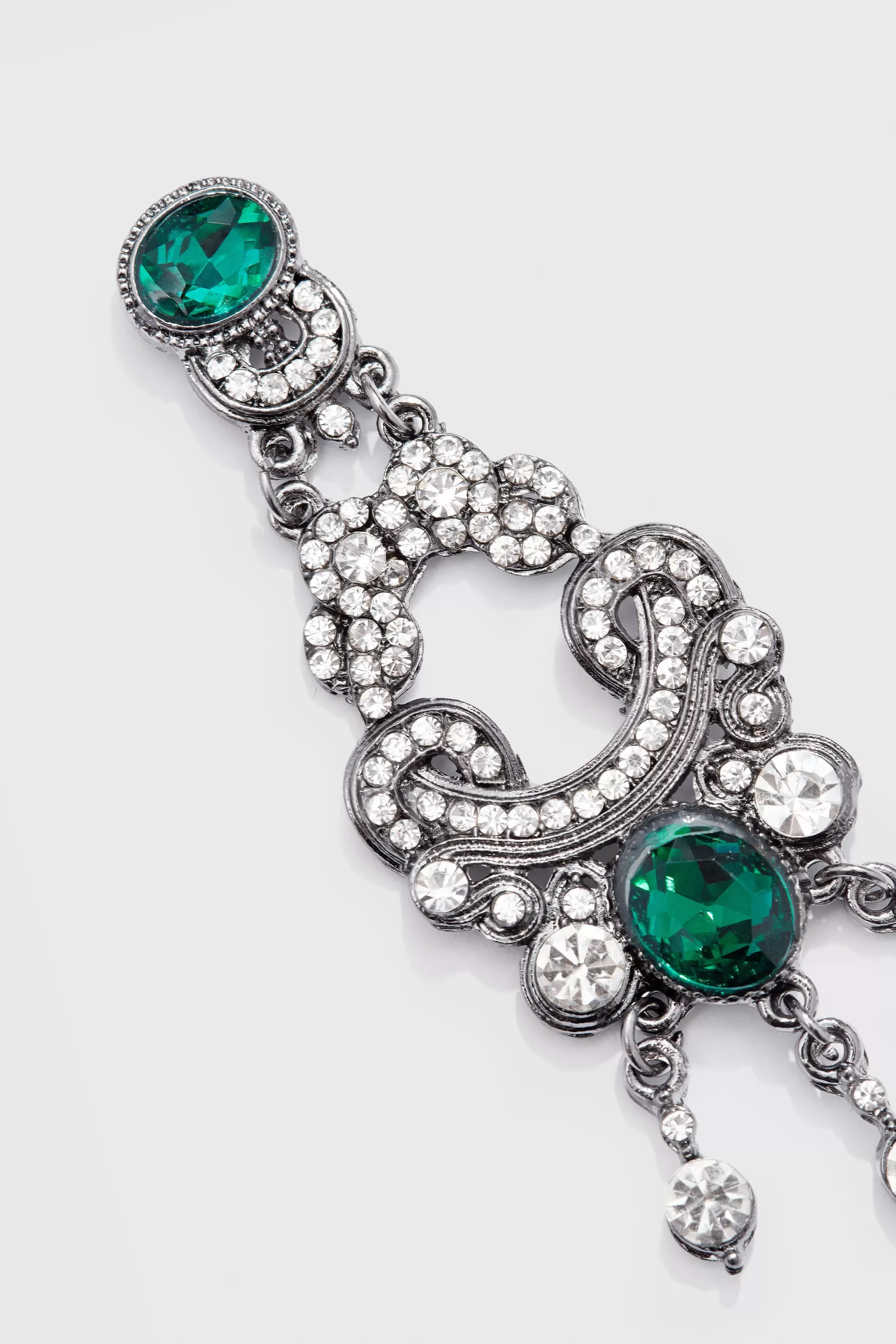 Art Deco Baroque Crystal Dangle Earrings-BABEYOND Discount