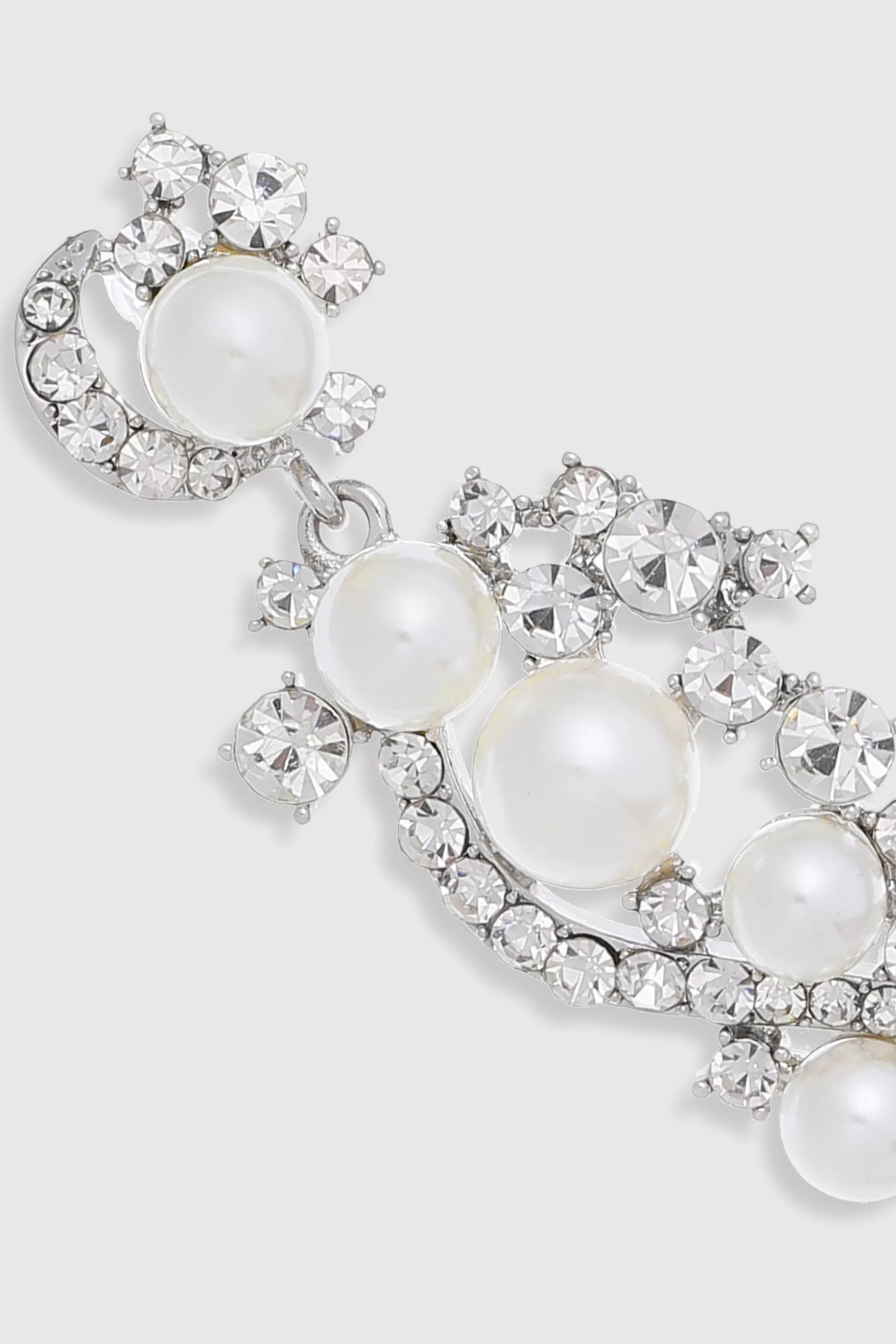 Art Deco Pearl Crystal Earrings-BABEYOND Flash Sale