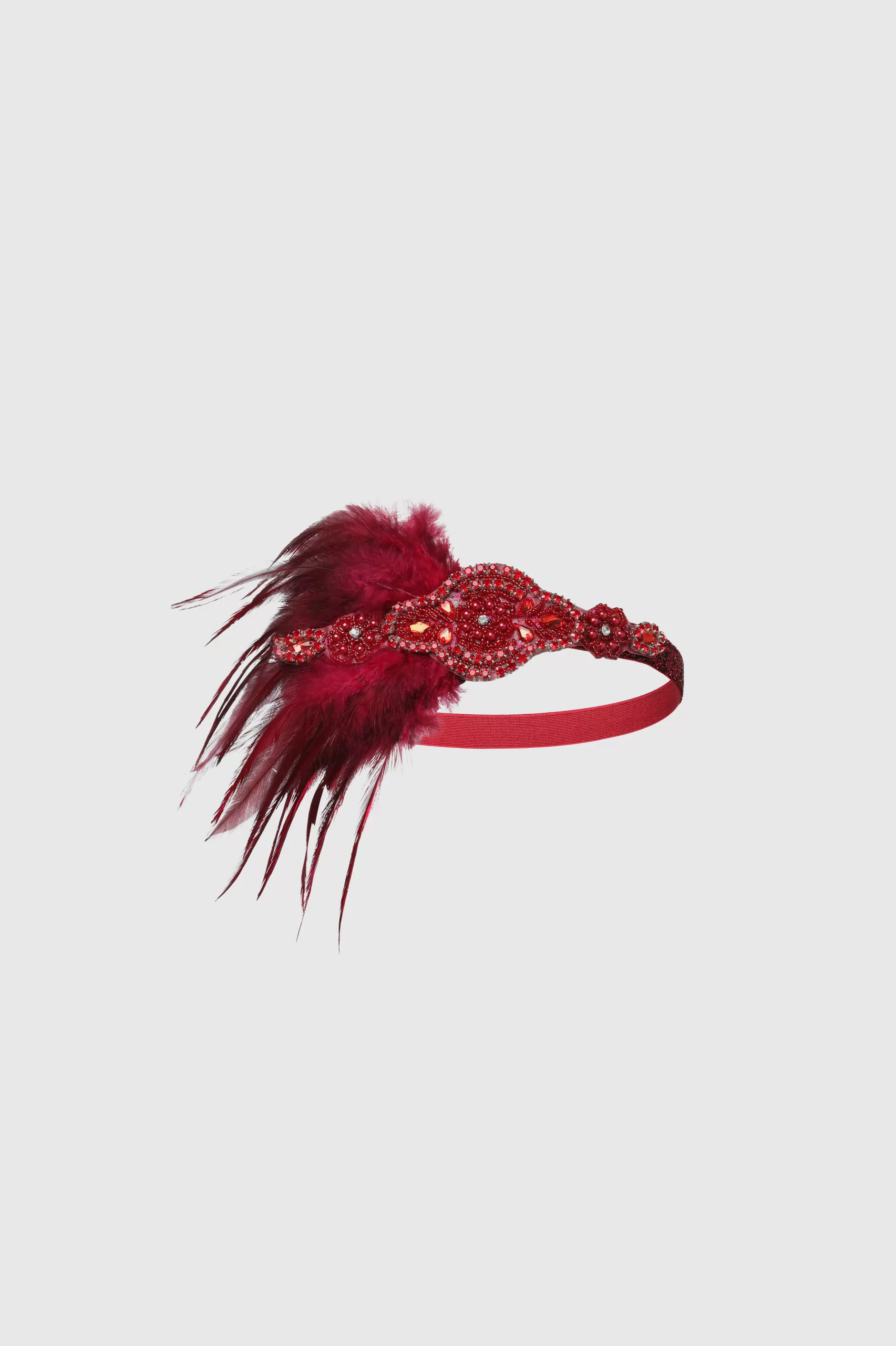 Art-Deco Feather Crystal Headband-BABEYOND Discount