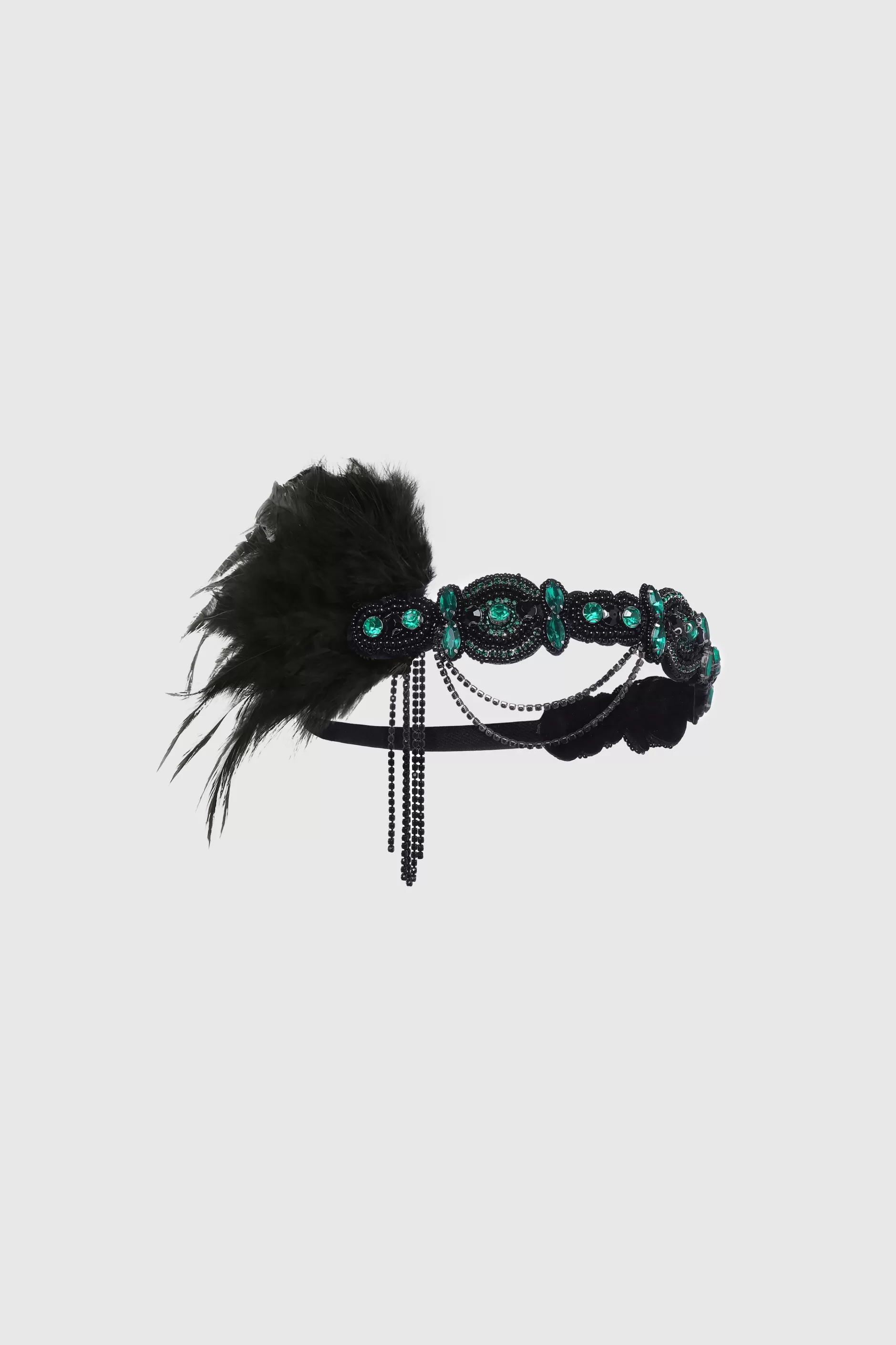 Assorted Gems Feather Headband-BABEYOND Cheap