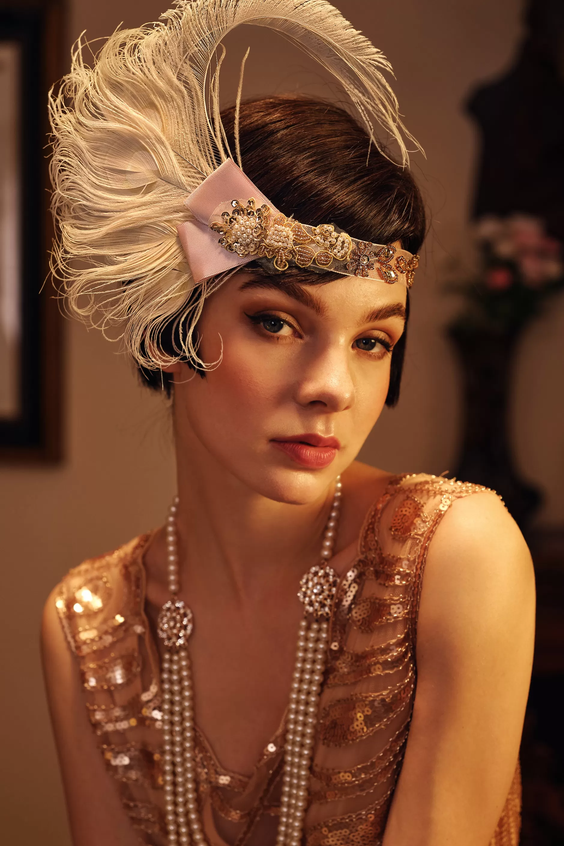 Assorted Gems Satin Headband-BABEYOND Cheap