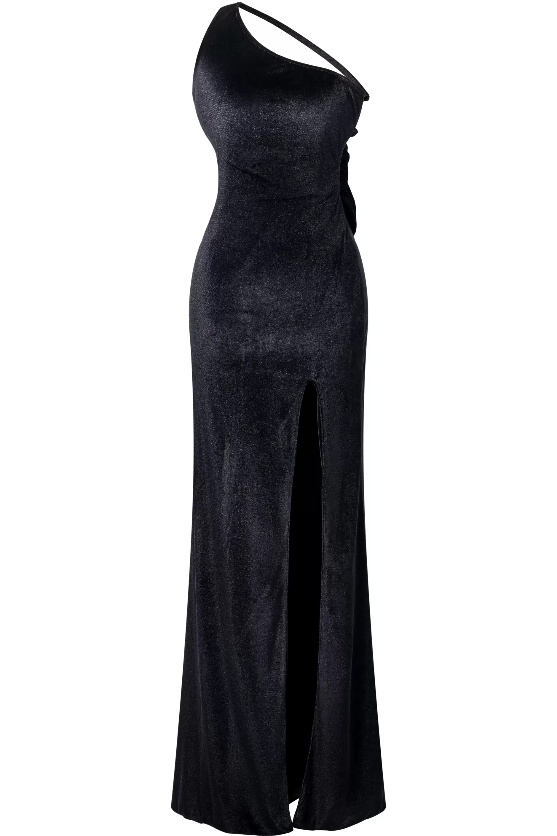 Asymmetrical High Slit One Shoulder Dress-BABEYOND Cheap