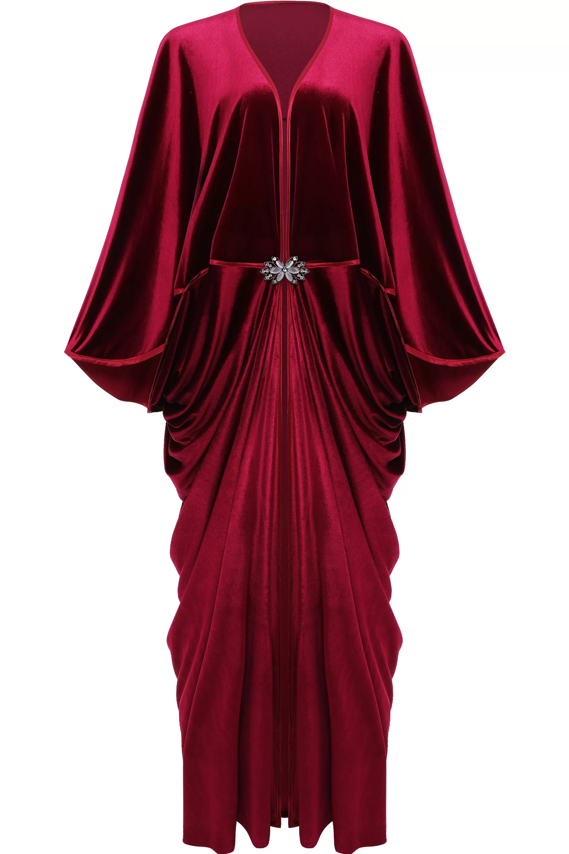 Batwing Sleeve Art Deco Robe Dress-BABEYOND Discount