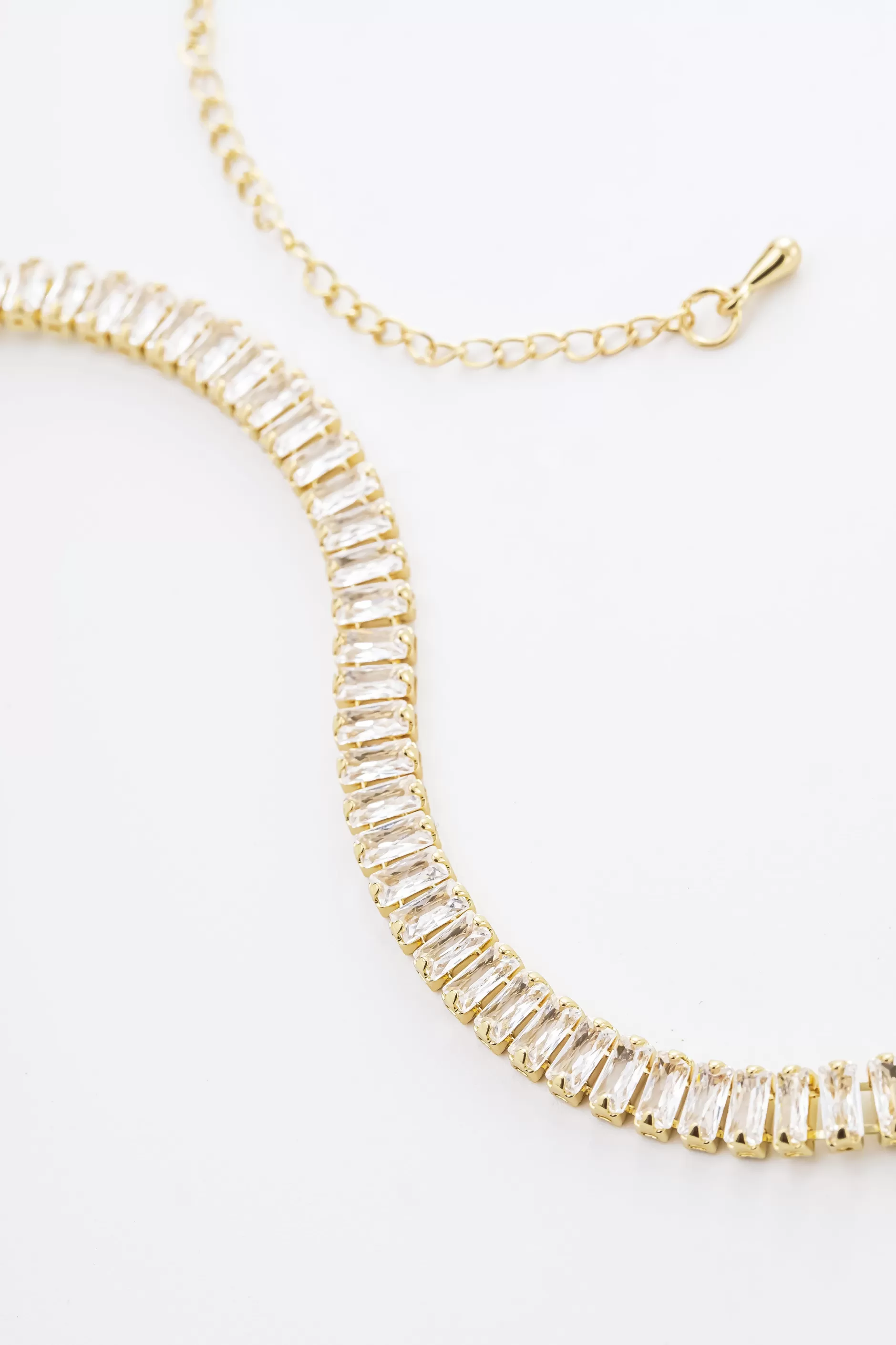 Beaded Rhinestone Choker Necklace-BABEYOND New