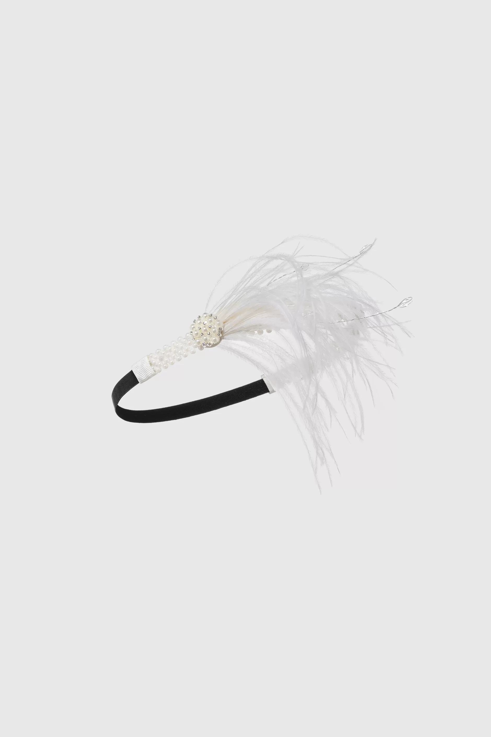 Braided Pearl Feather Headpiece-BABEYOND Discount