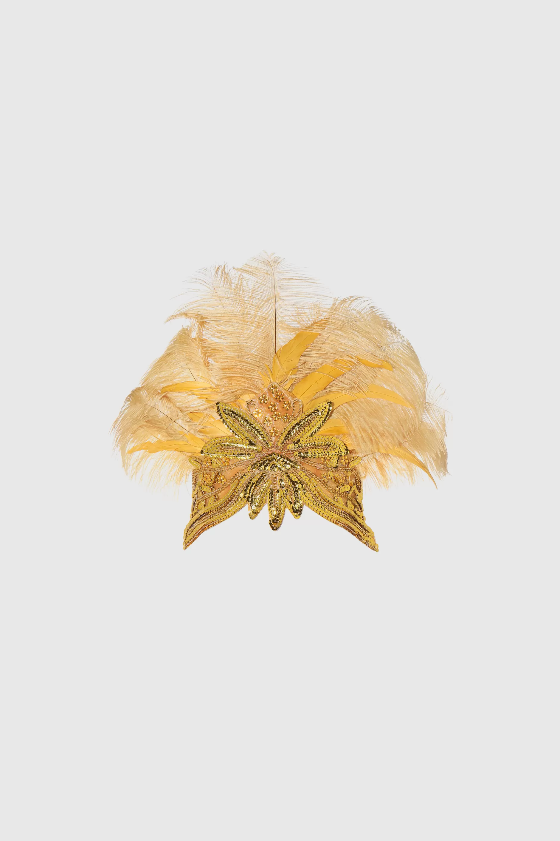 Carnival Sequined Fluffy Feather Headband-BABEYOND Cheap