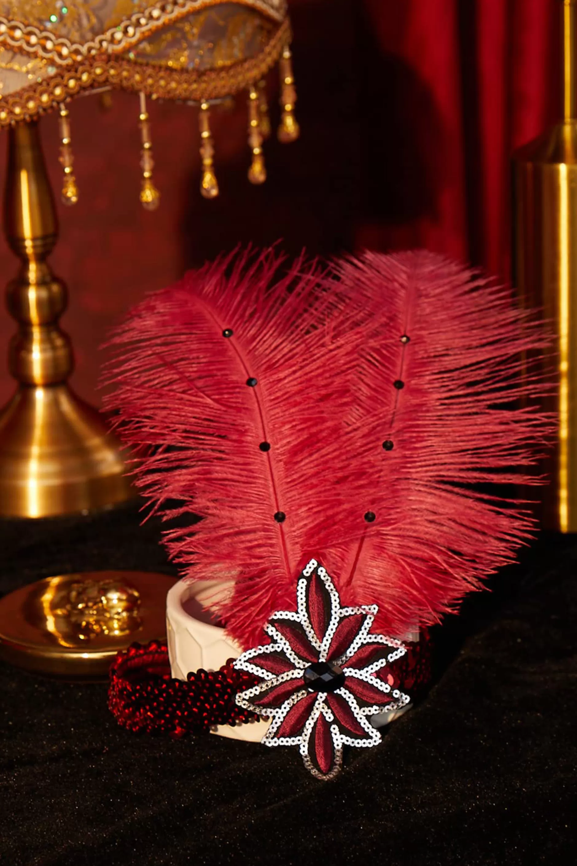 Carnival Sequined Showgirl Headband-BABEYOND Cheap