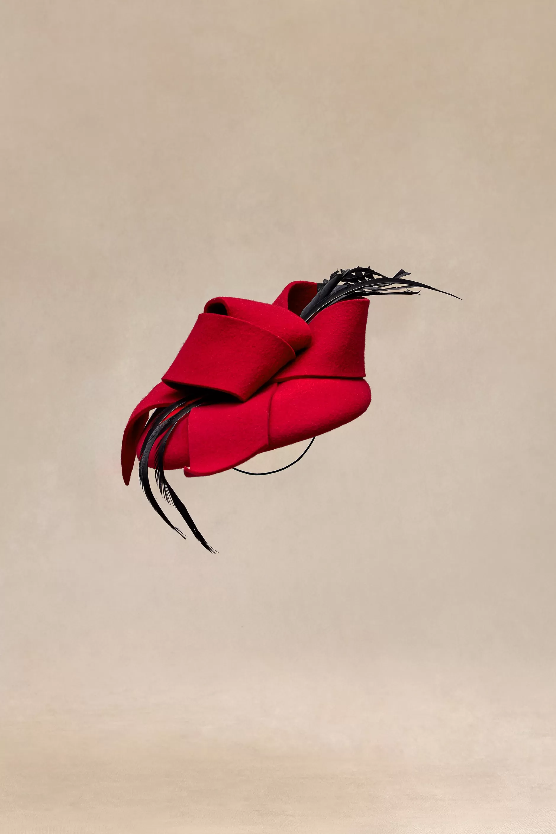 Elegant Bow Knot Feather Pillbox Fascinator-BABEYOND Shop
