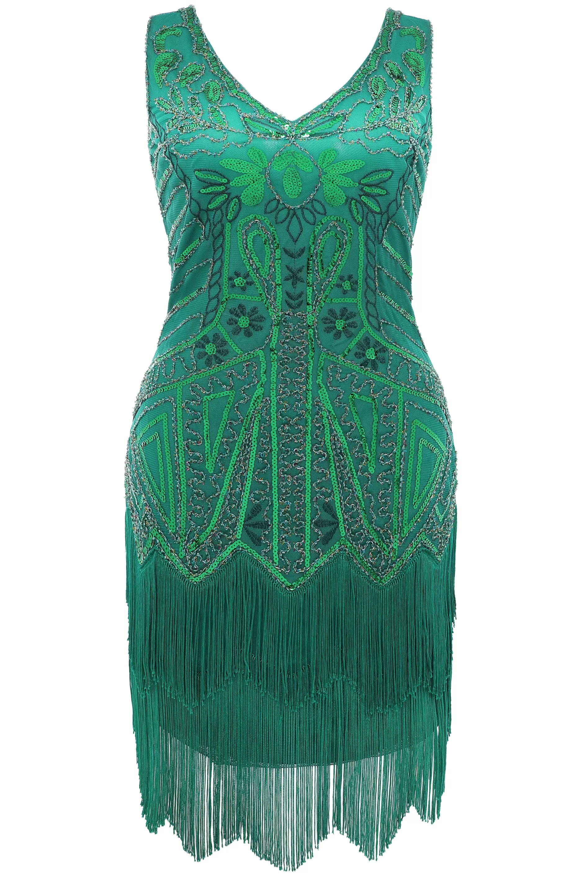 Embellished Sequin Prom Party Plus Dress-BABEYOND Cheap