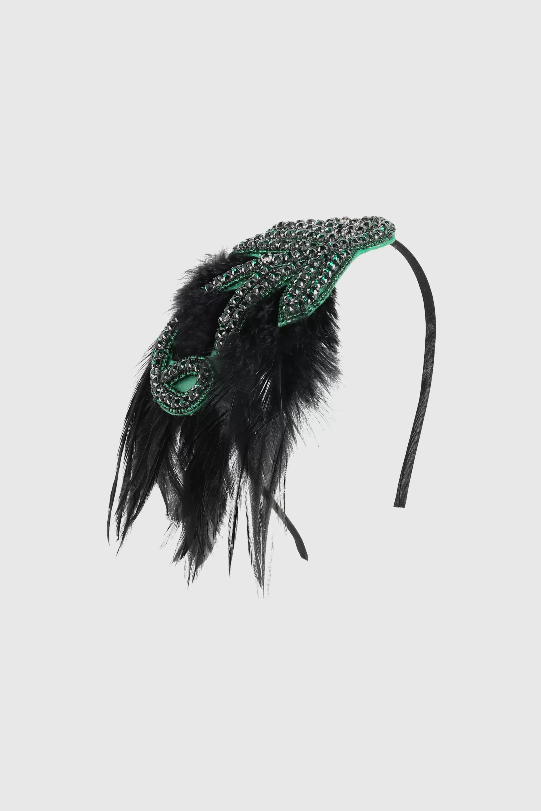 Embroidered Leaf Feather Headband-BABEYOND Cheap