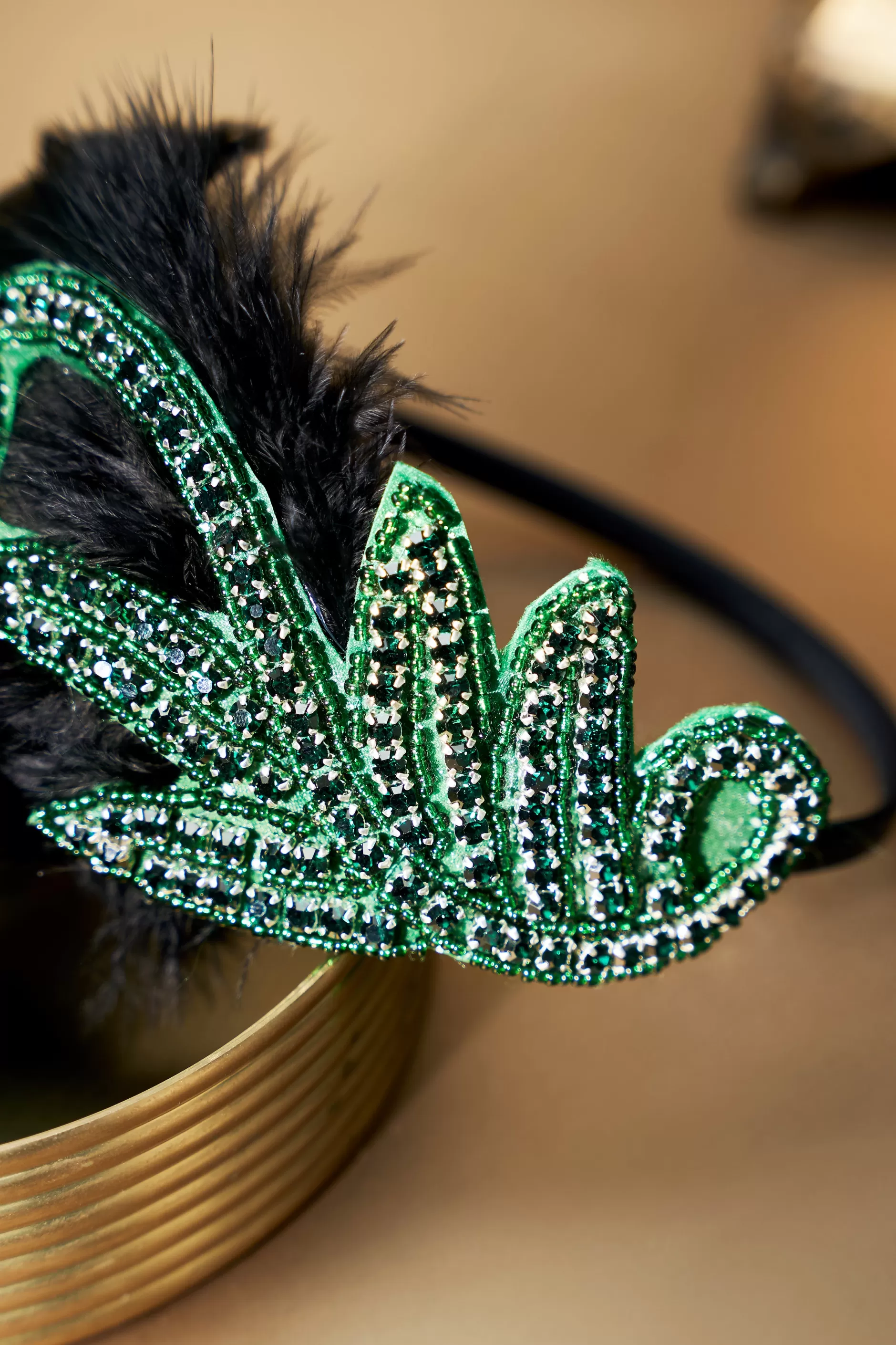 Embroidered Leaf Feather Headband-BABEYOND Cheap