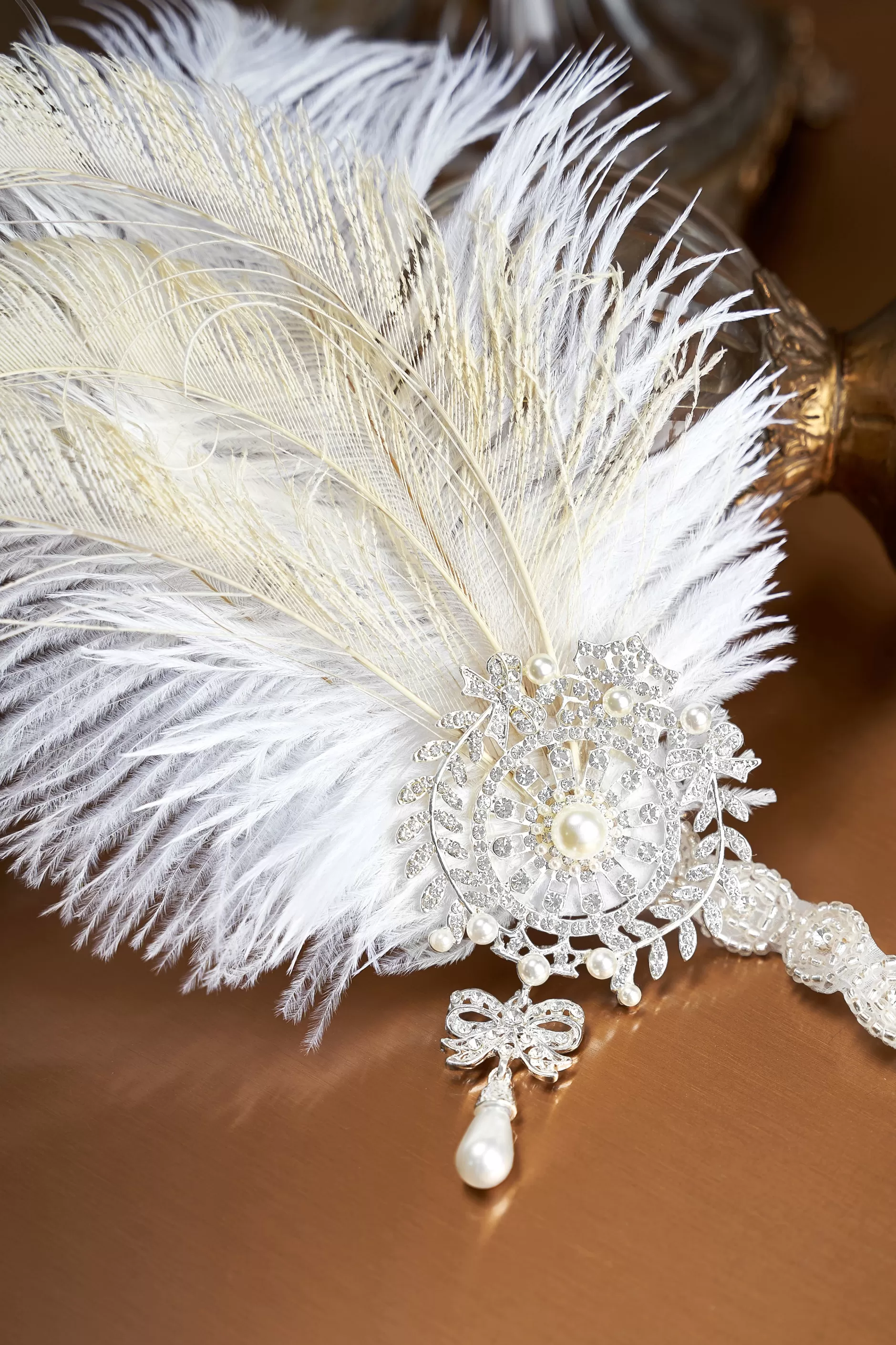 Fancy Embellished Feather Hairband-BABEYOND Best