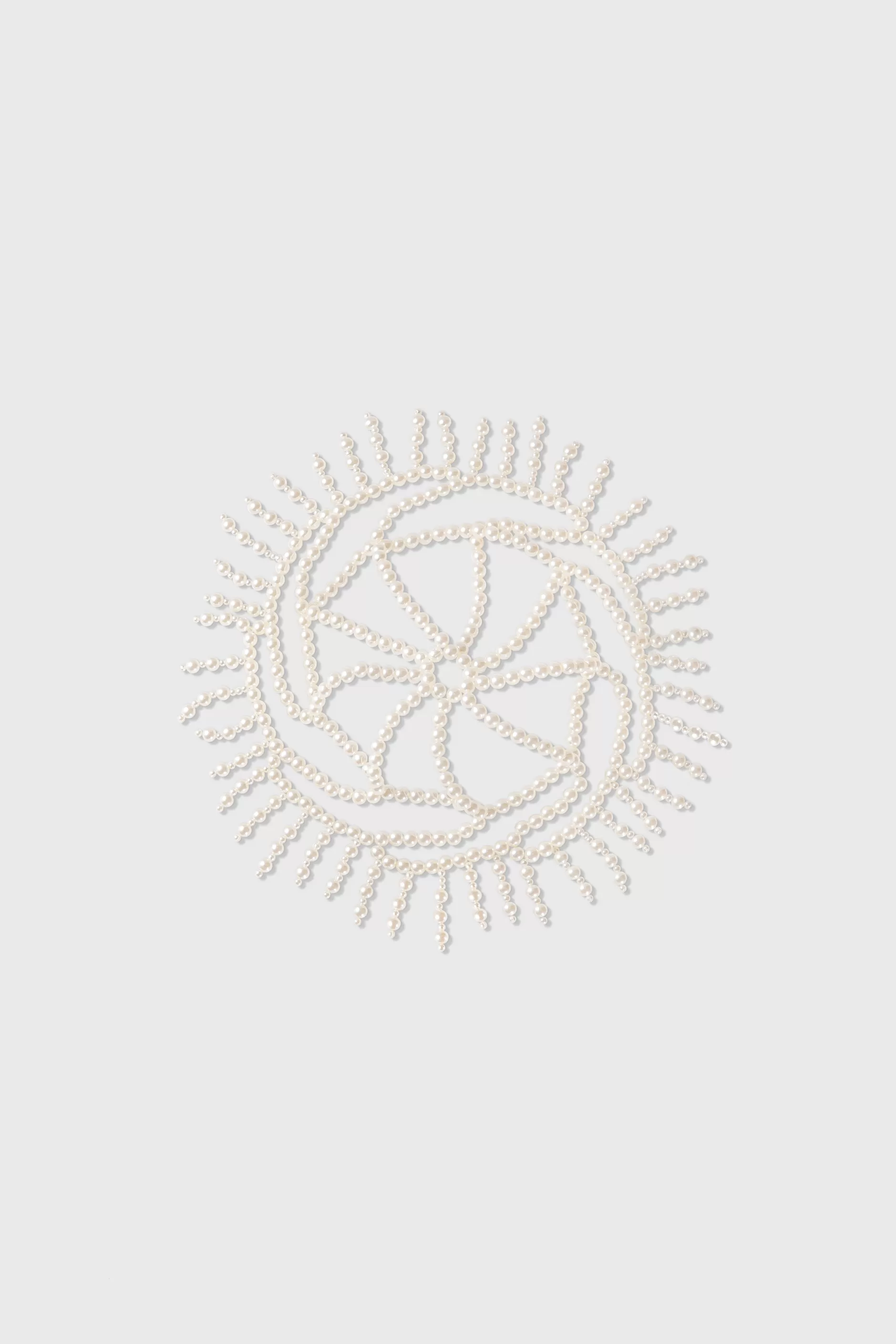Fully Beaded Pearl Flapper Cap Headpiece-BABEYOND Sale