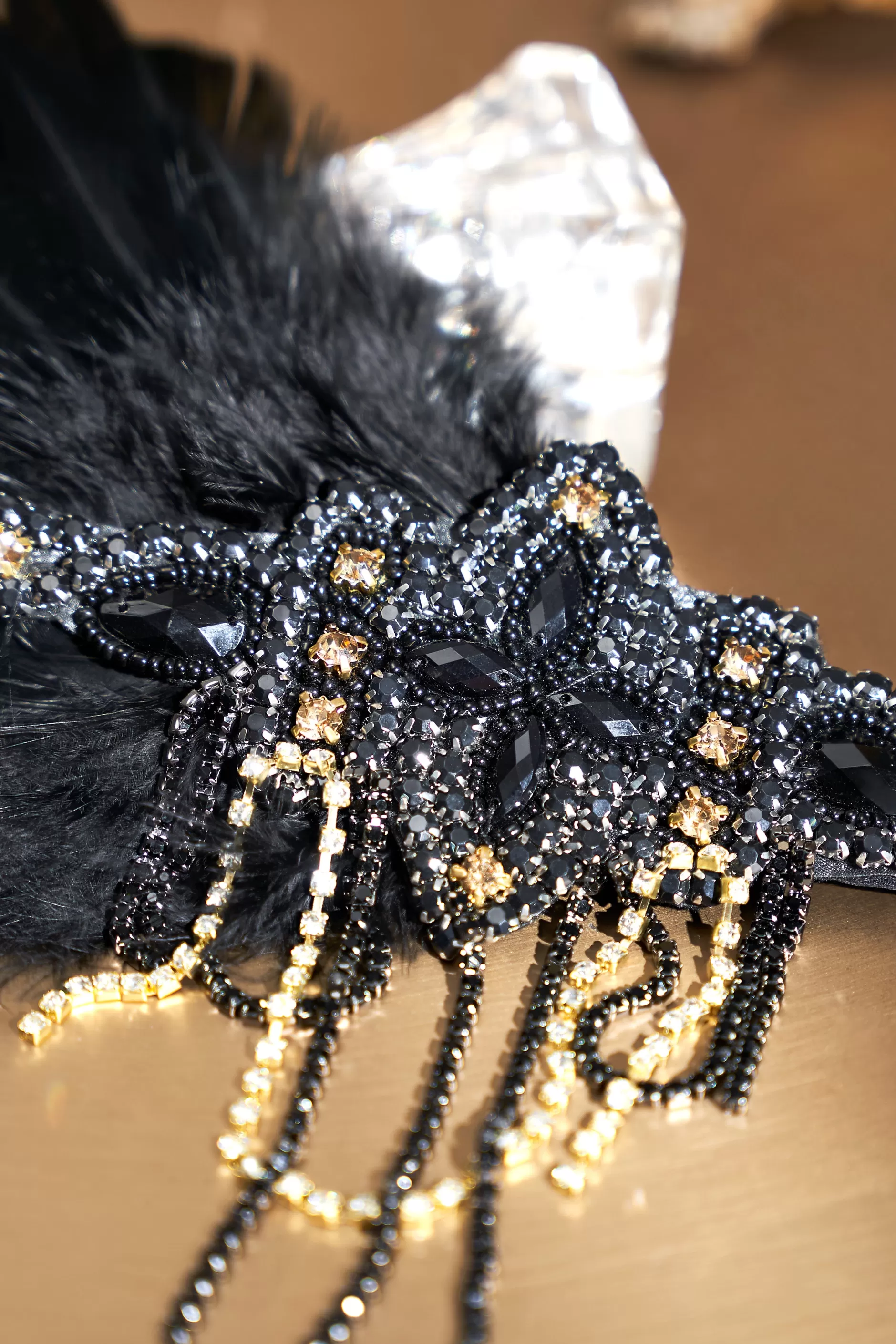 Glitter Rhinestone Chain Headband-BABEYOND Fashion