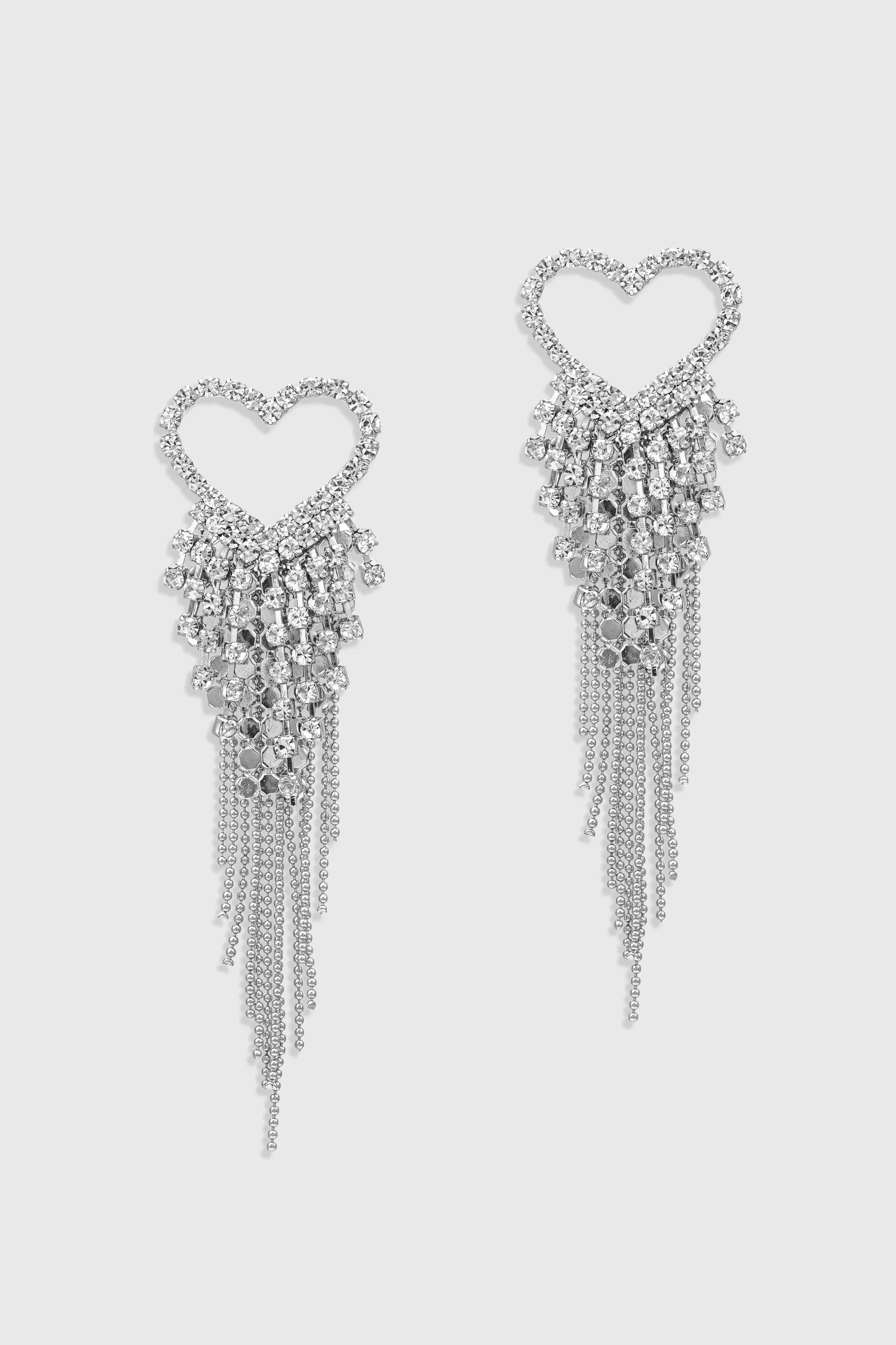 Gorgeous Heart Tassel Statement Earrings-BABEYOND Best Sale