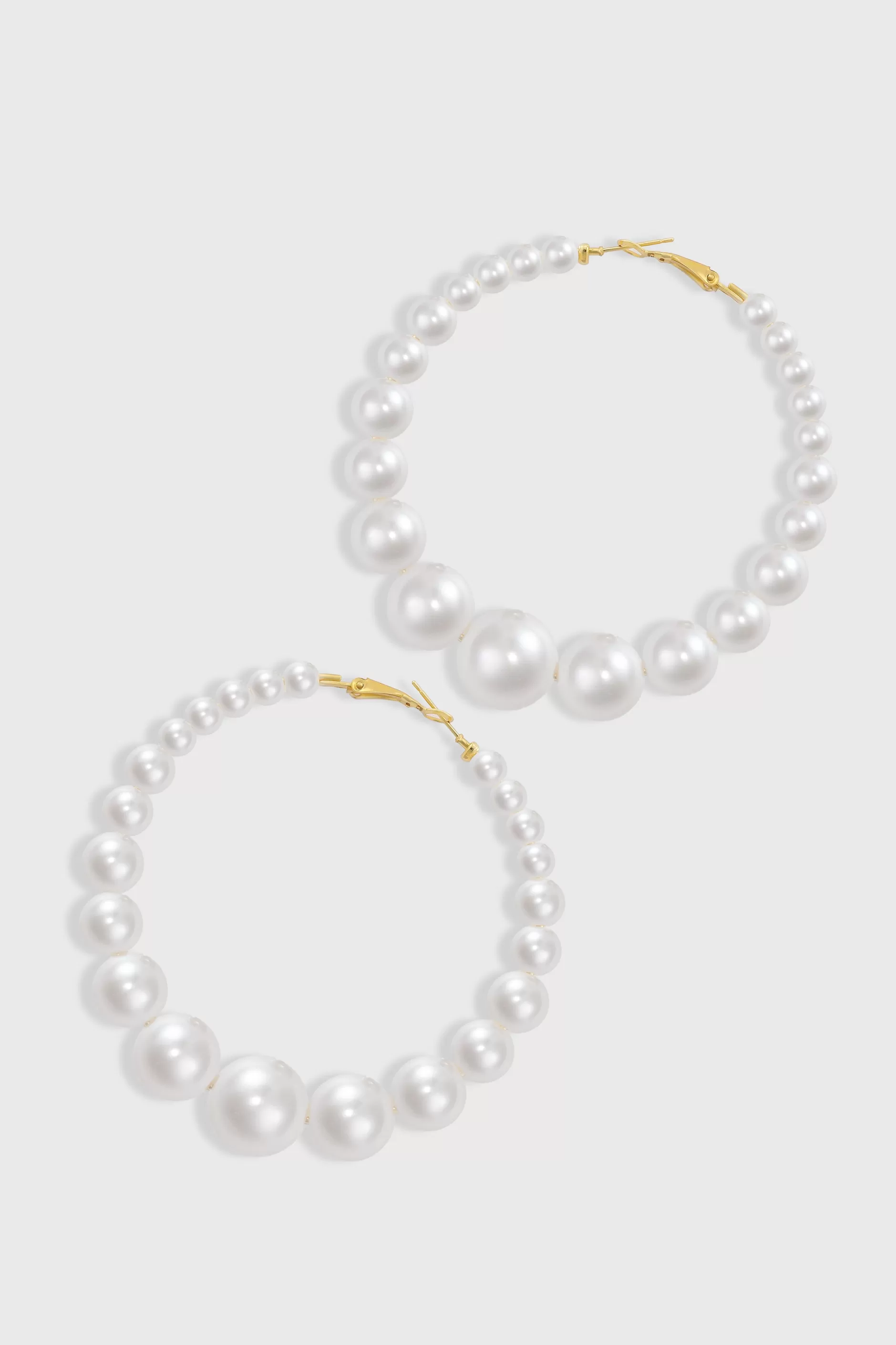 Gorgeous Pearl Hoop Earrings-BABEYOND Shop