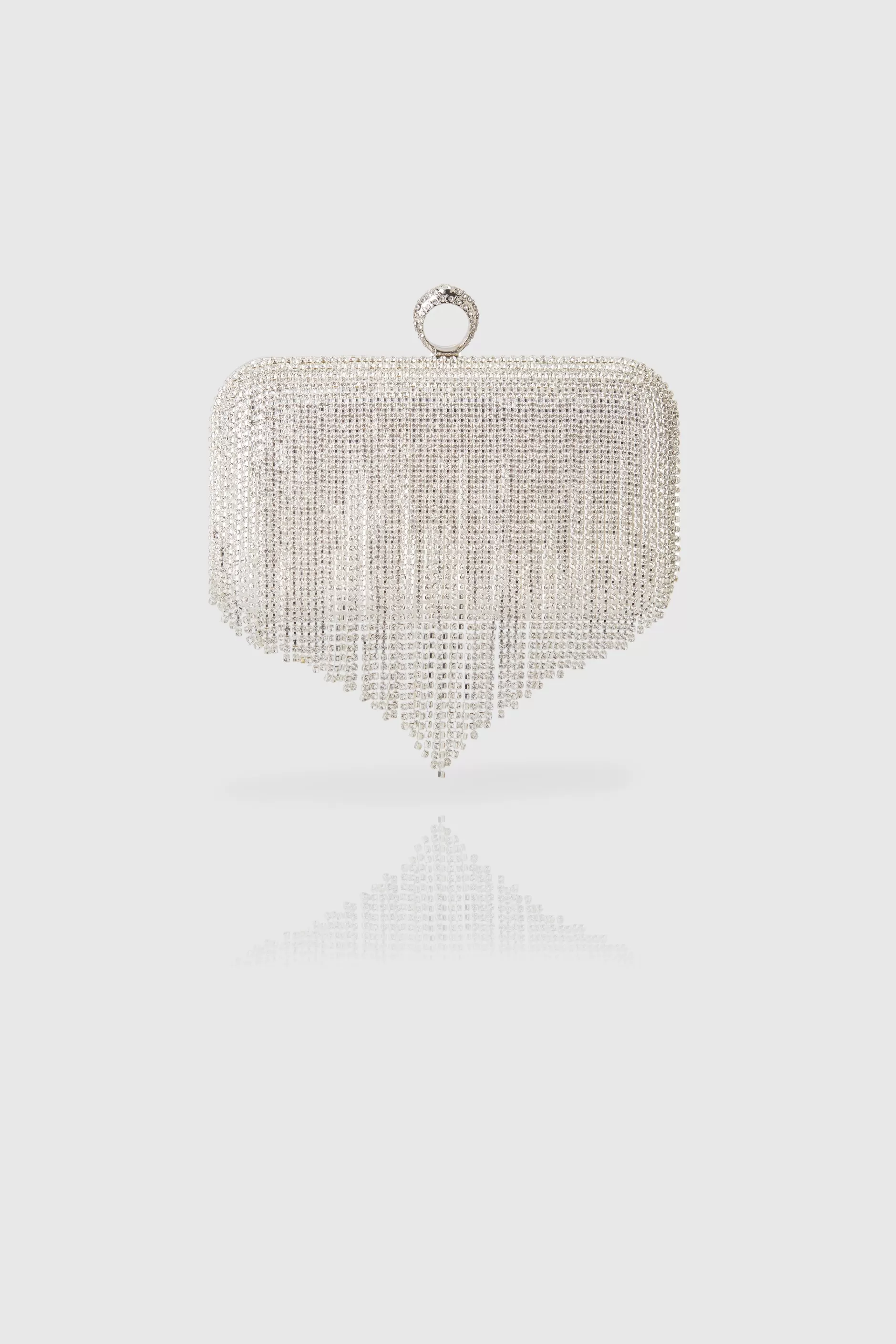 Heart Shape Rhinestone Tassels Handbag-BABEYOND Flash Sale