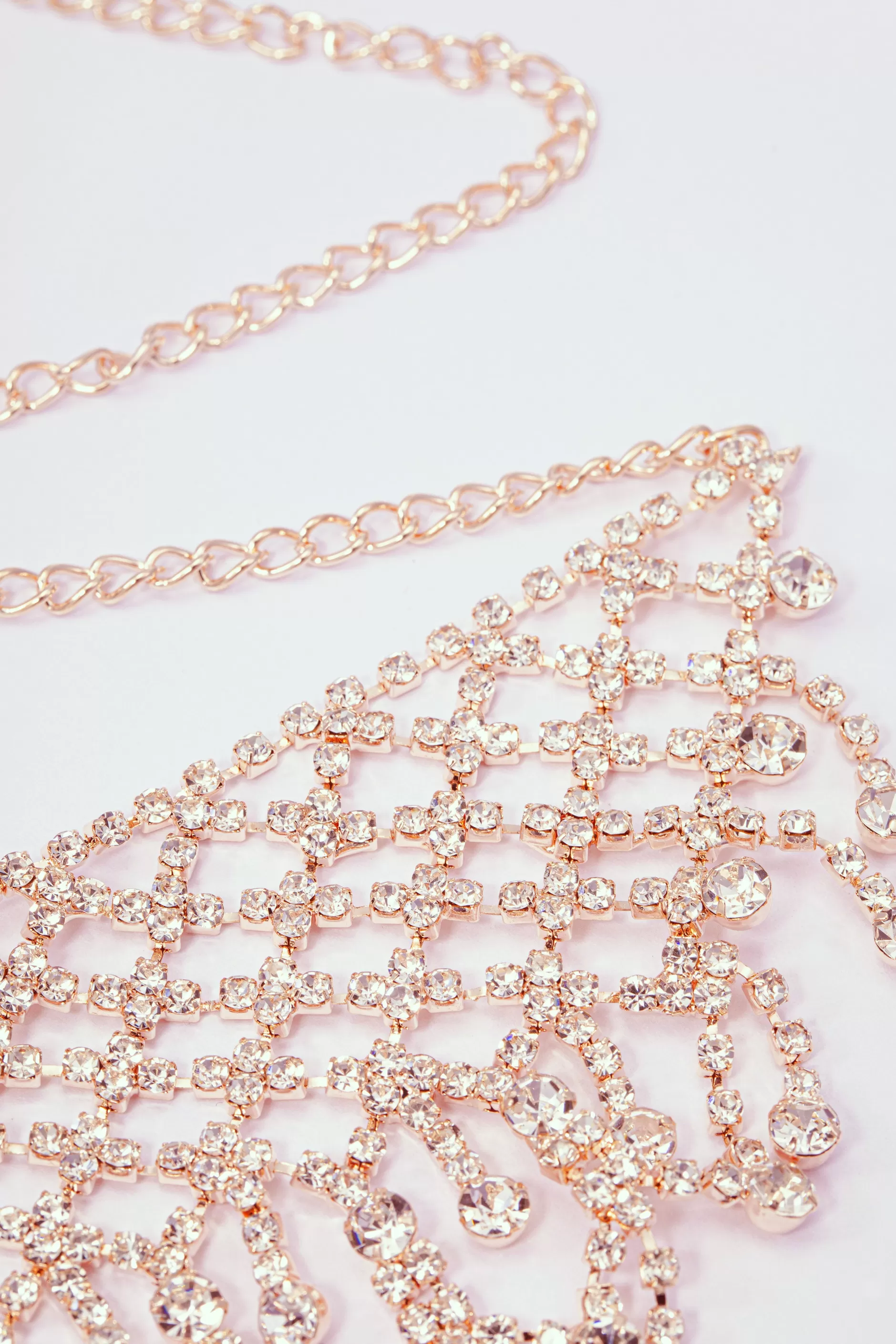 Layered Rhinestone Choker Necklace-BABEYOND Sale