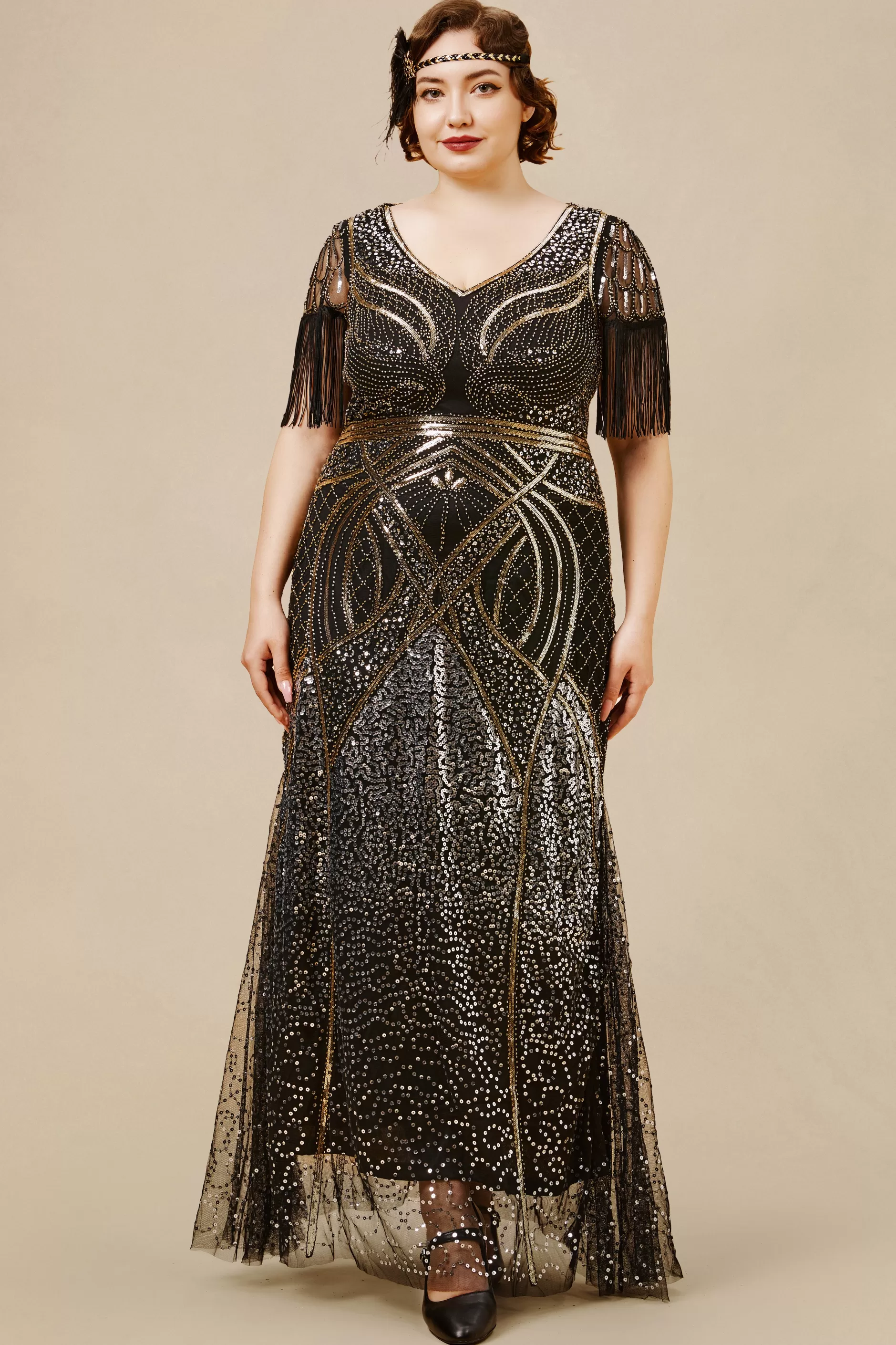 Mermaid Hem Cocktail Plus Dress-BABEYOND Outlet
