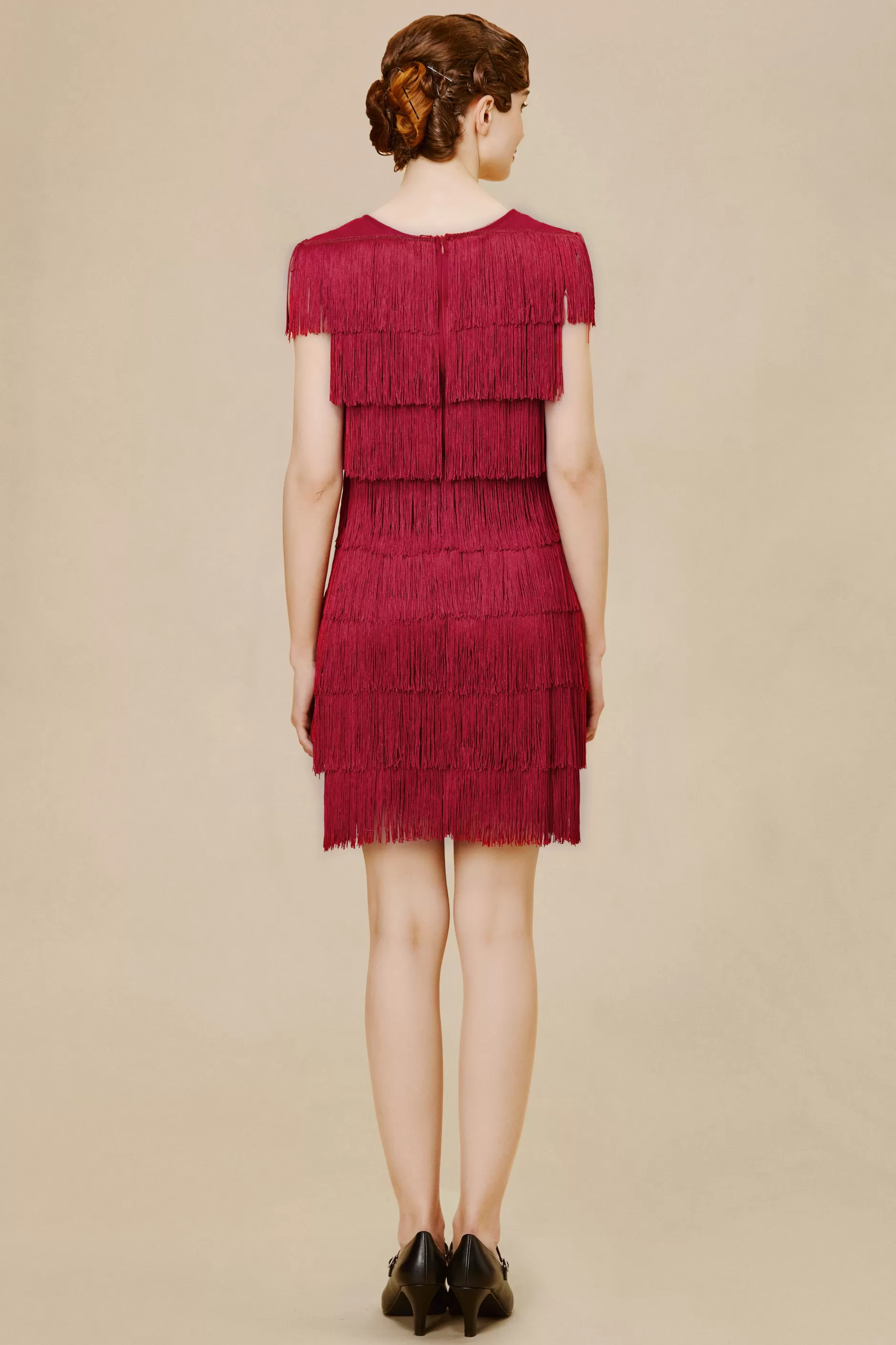Mini Tie Tassel Art Deco Party Dress-BABEYOND Outlet