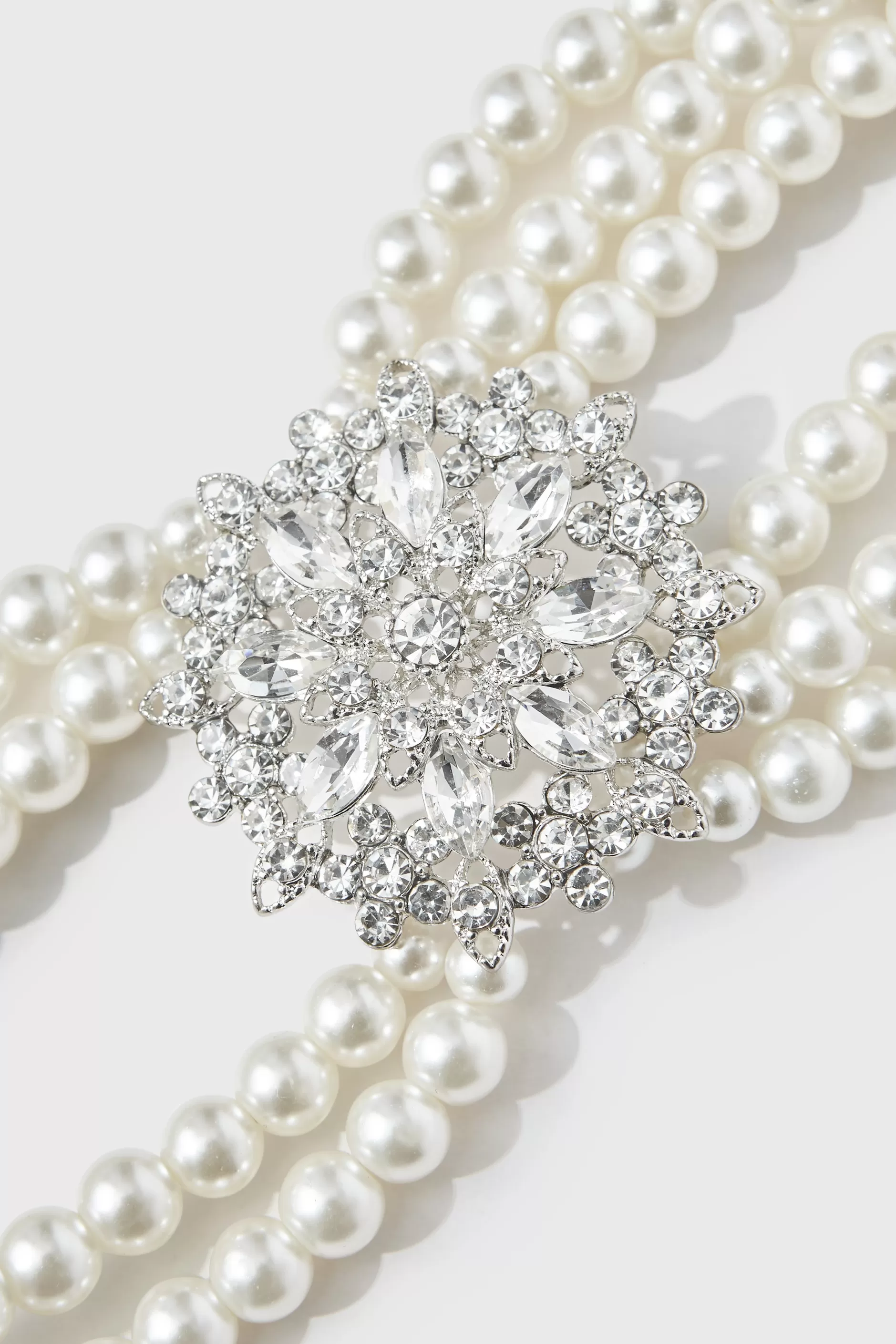Multilayer Zircon Pearl Elastic Bracelet-BABEYOND Online