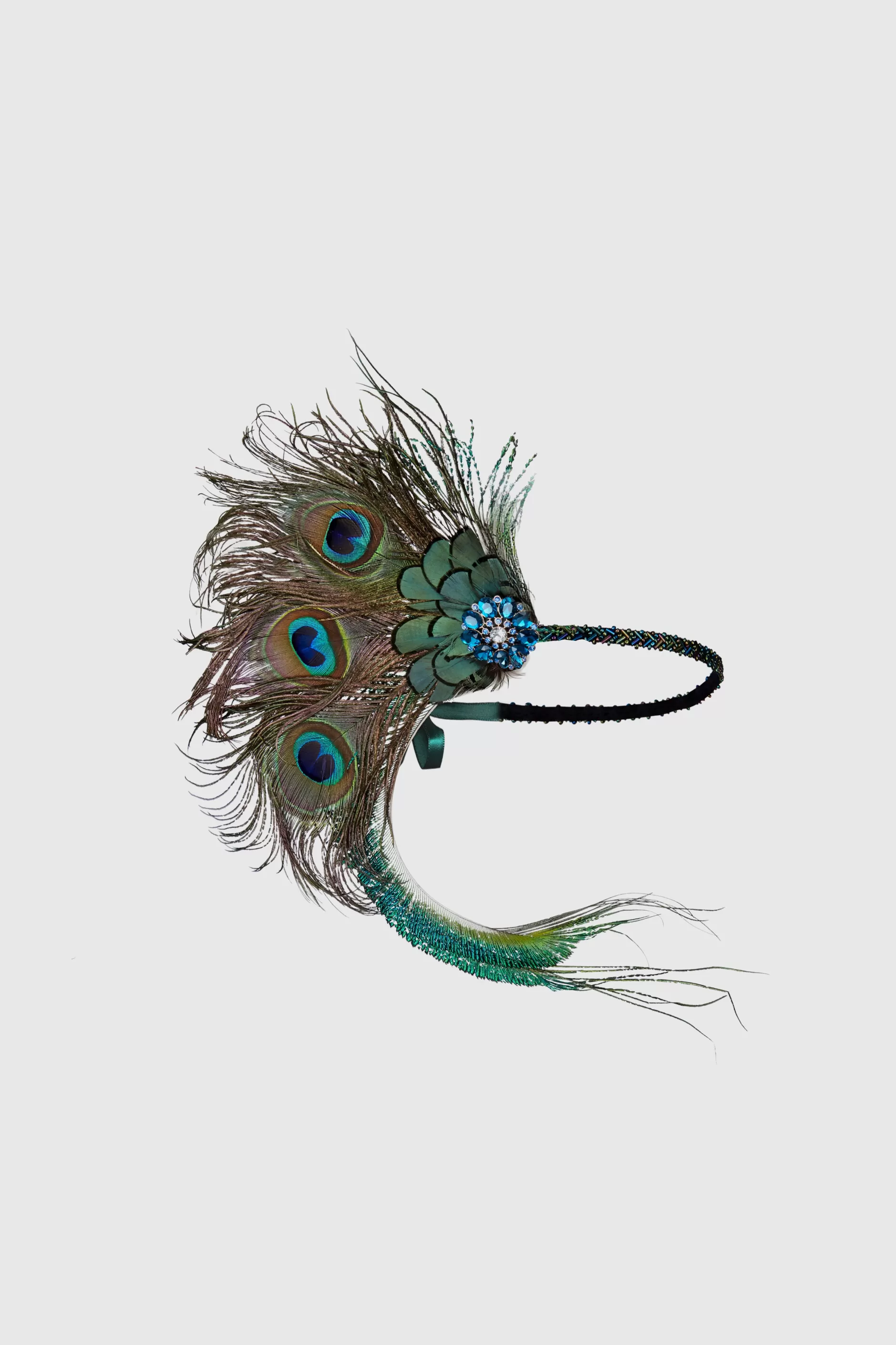 Nymph Peacock Feather Headpiece-BABEYOND Best Sale