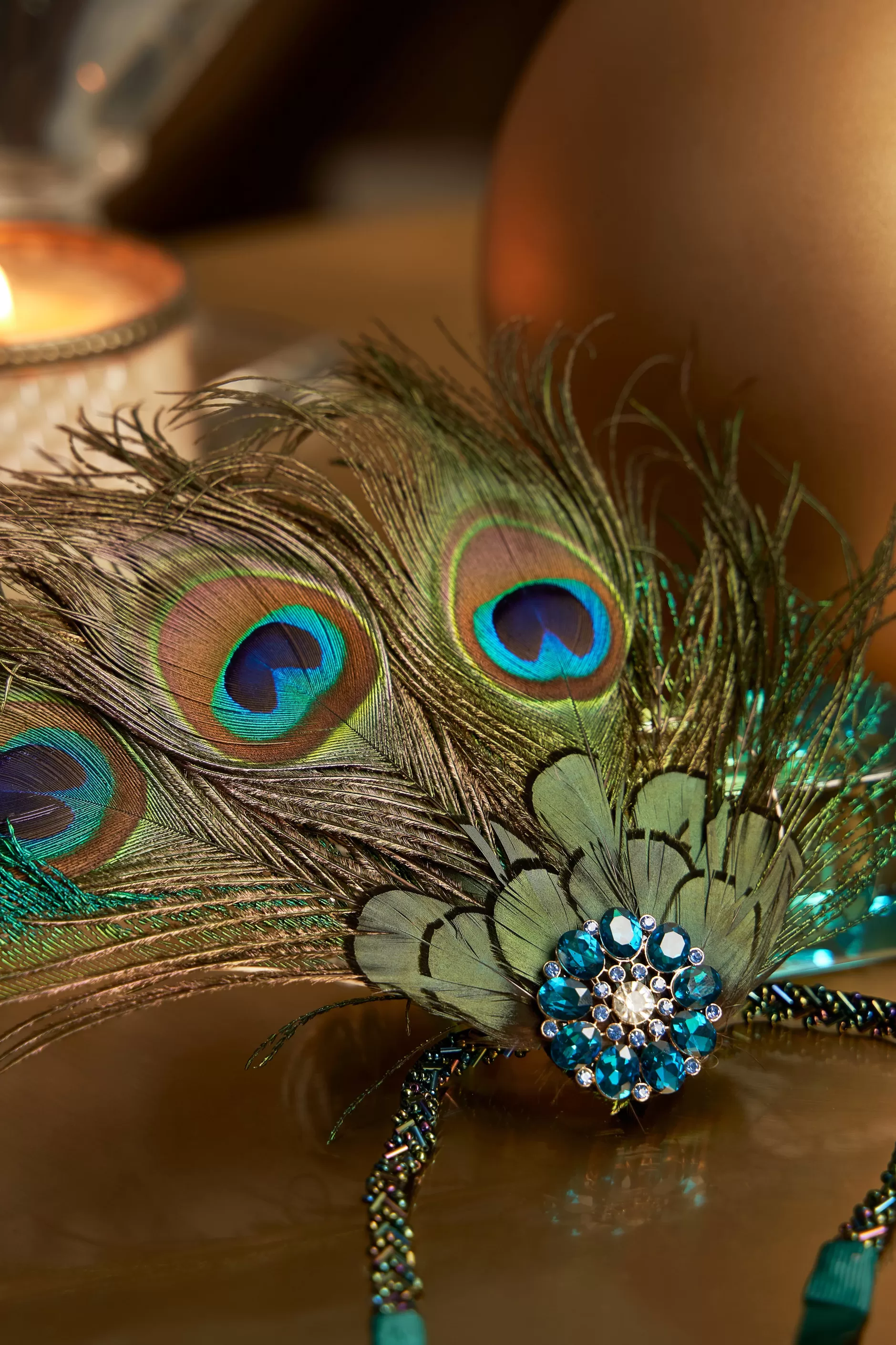 Nymph Peacock Feather Headpiece-BABEYOND Best Sale