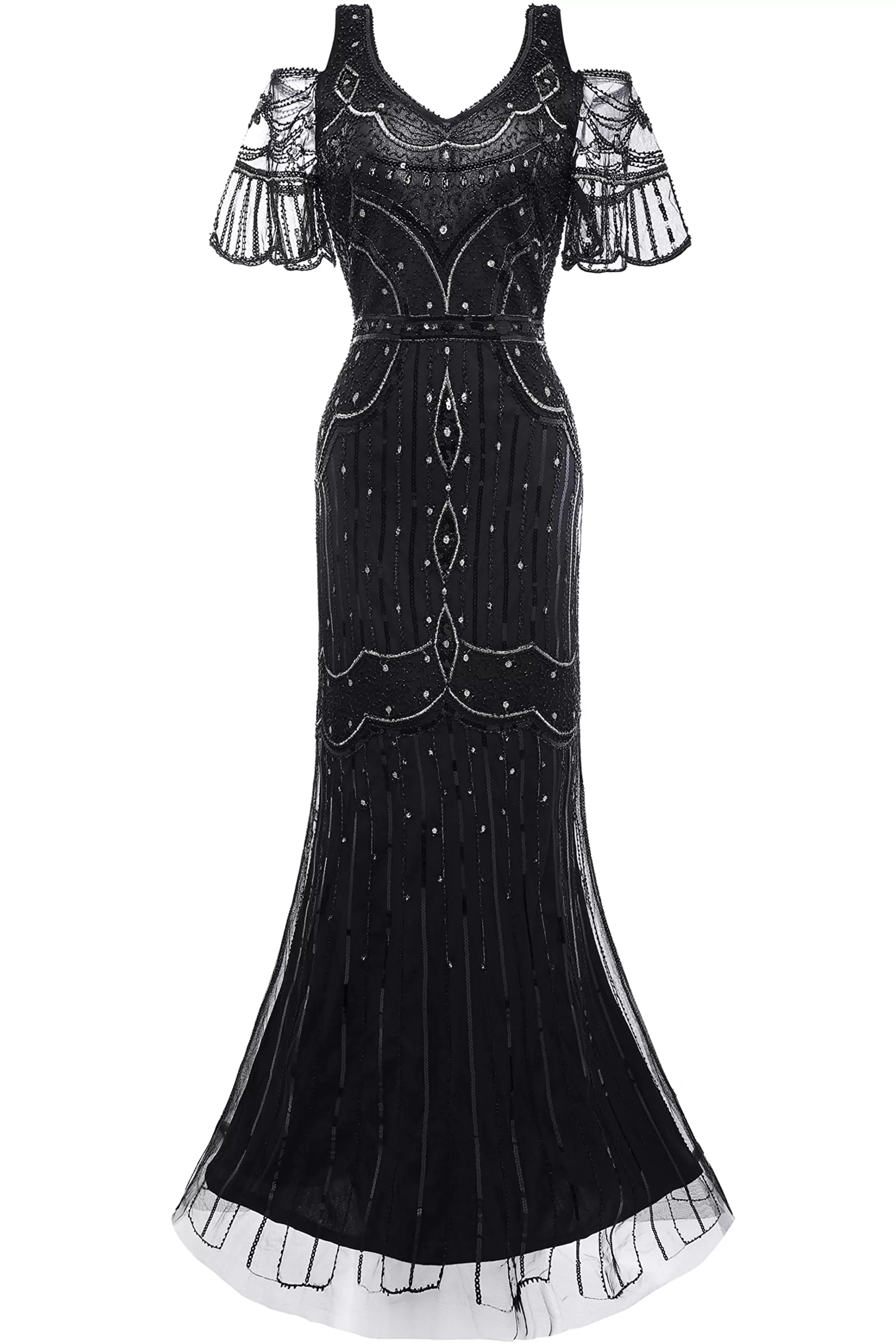 Off Shoulder Cutout Mermaid Prom Dress-BABEYOND Store