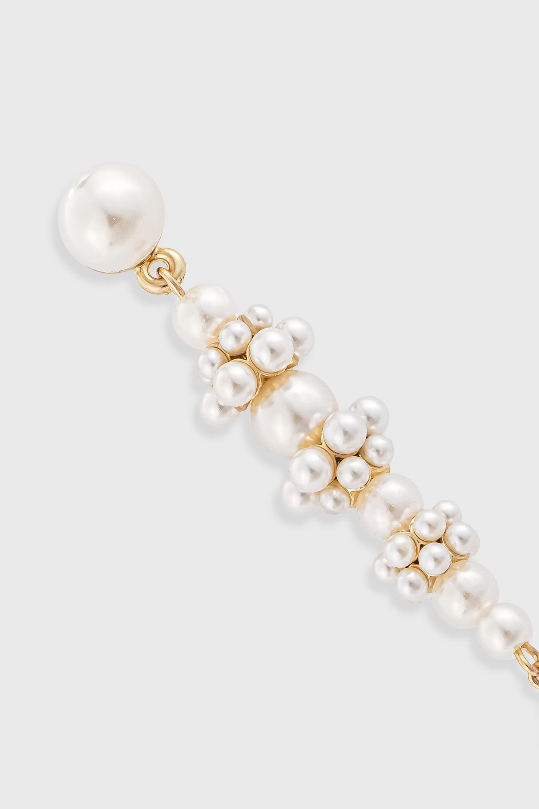 Pearl Cascading Drop Earrings-BABEYOND Hot