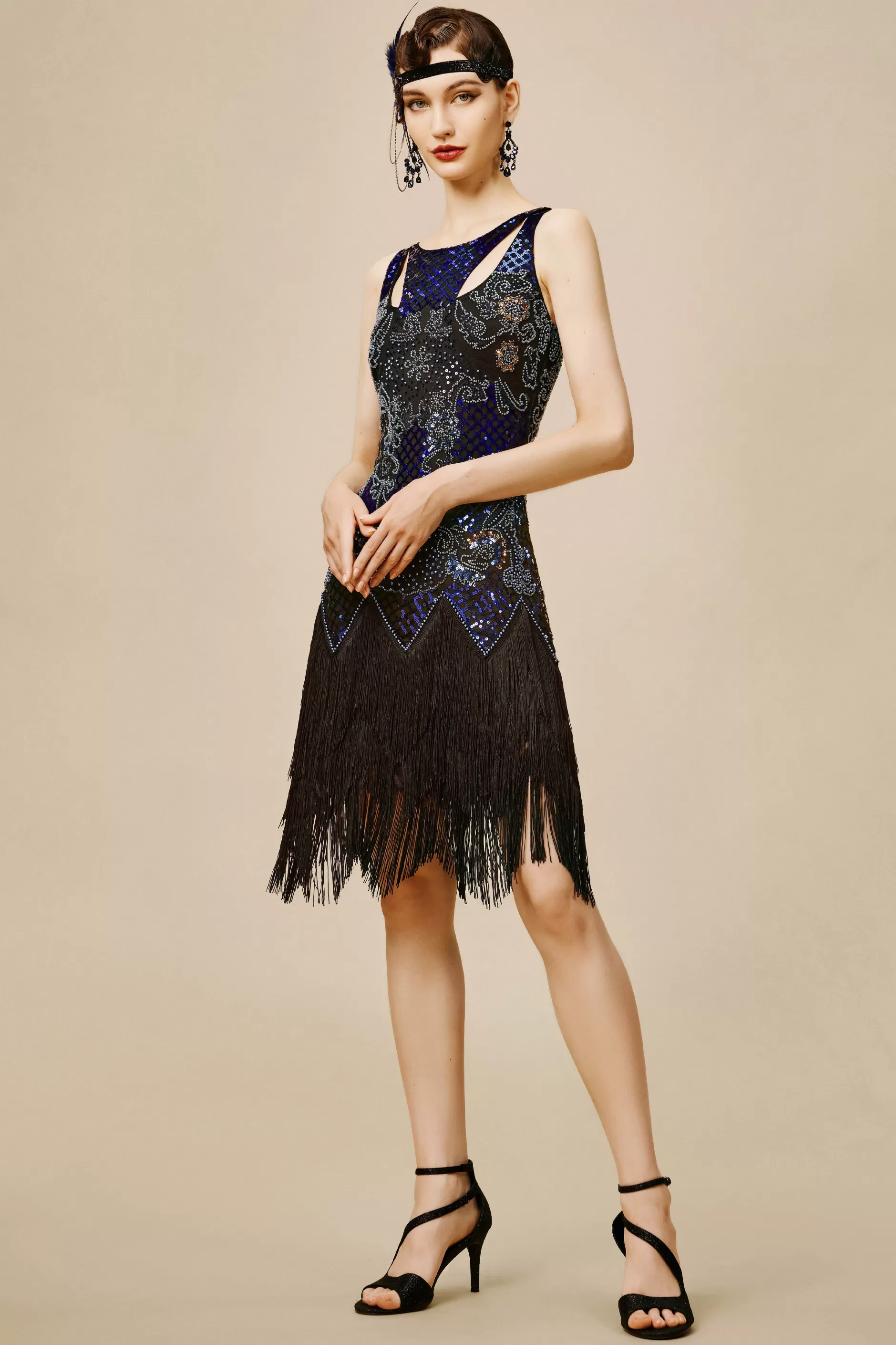 Princesse Tam Tam Cut Out Flapper Dress-BABEYOND Shop