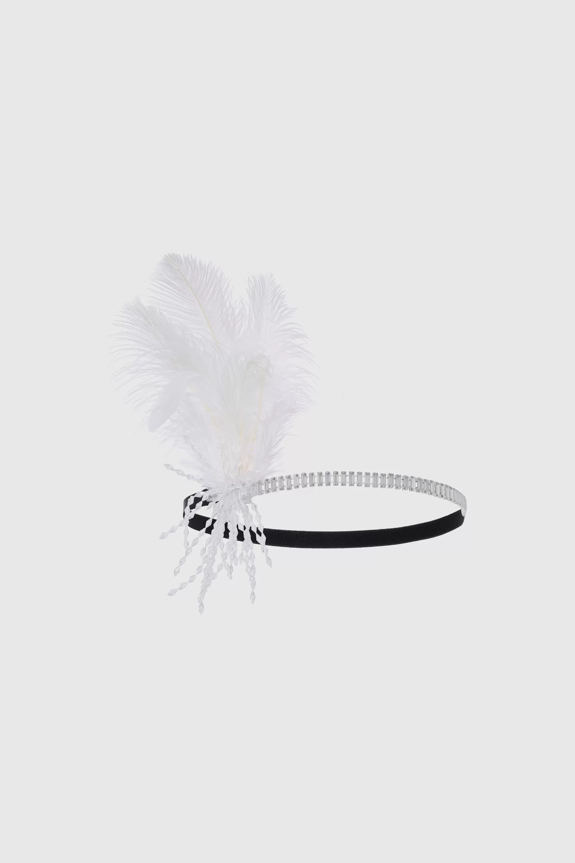Rhinestone Beaded Tassel Headband-BABEYOND Sale