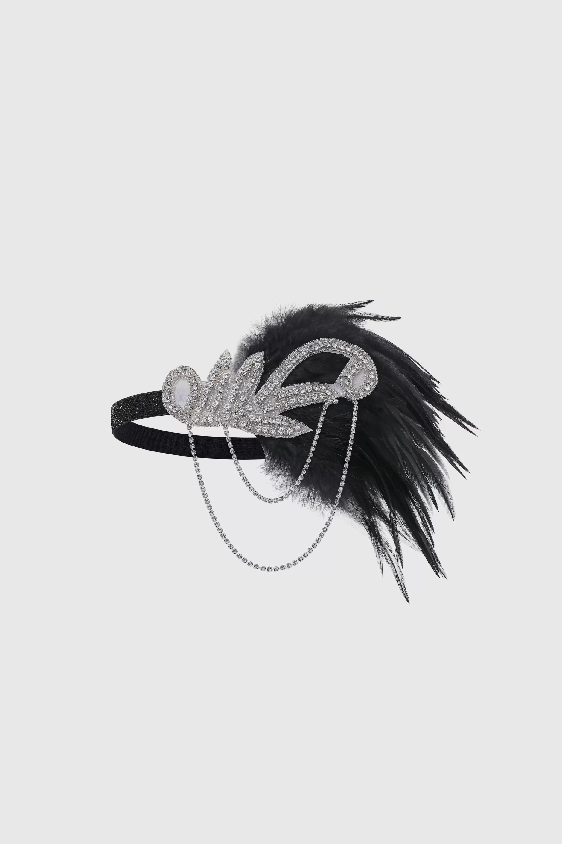 Rhinestone Chain Shimmer Headdress-BABEYOND Clearance