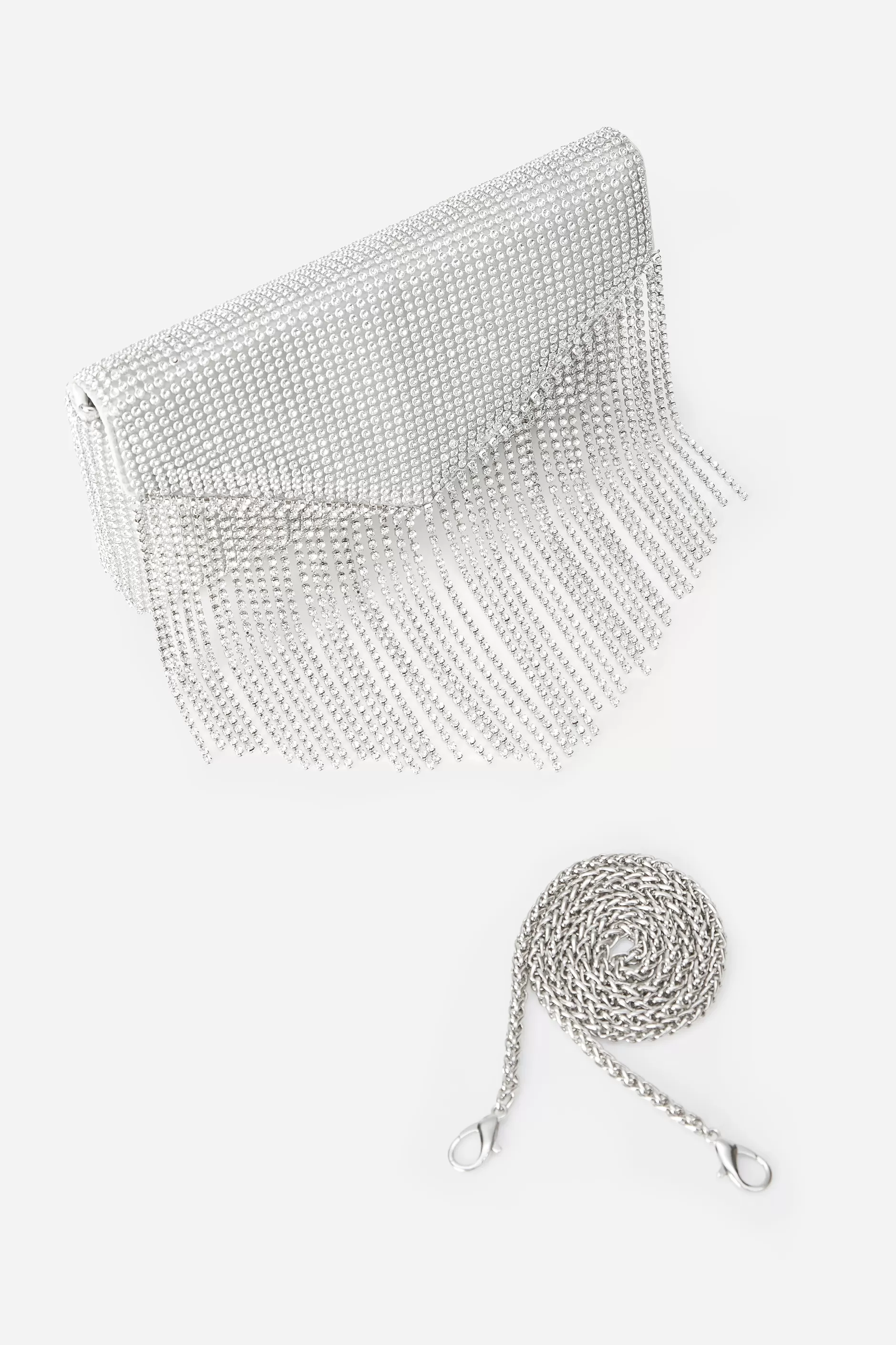 Rhinestone Tassels Clutch Handbag-BABEYOND Fashion