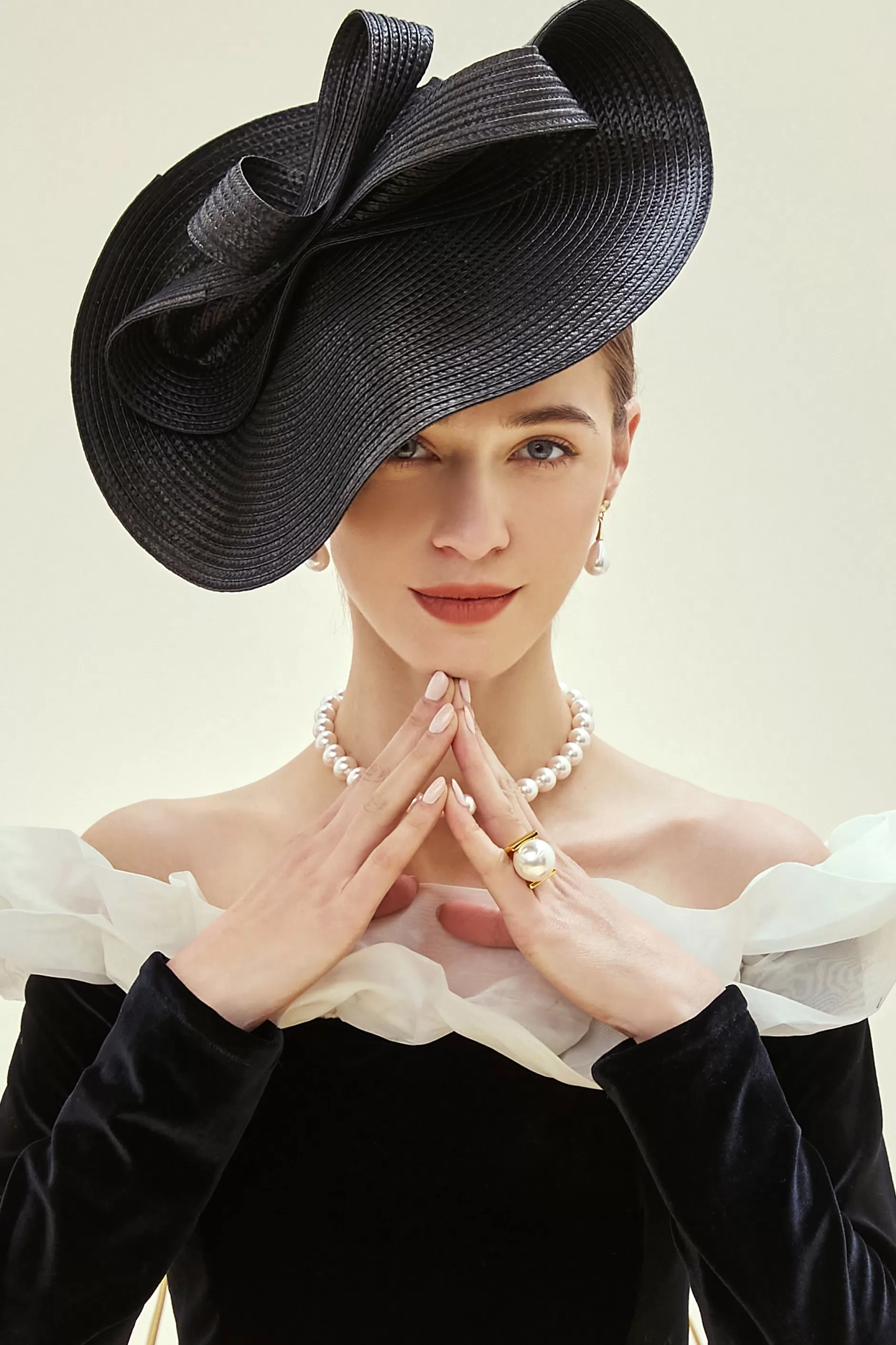 Straw Pillbox Race Day Fascinator-BABEYOND Flash Sale