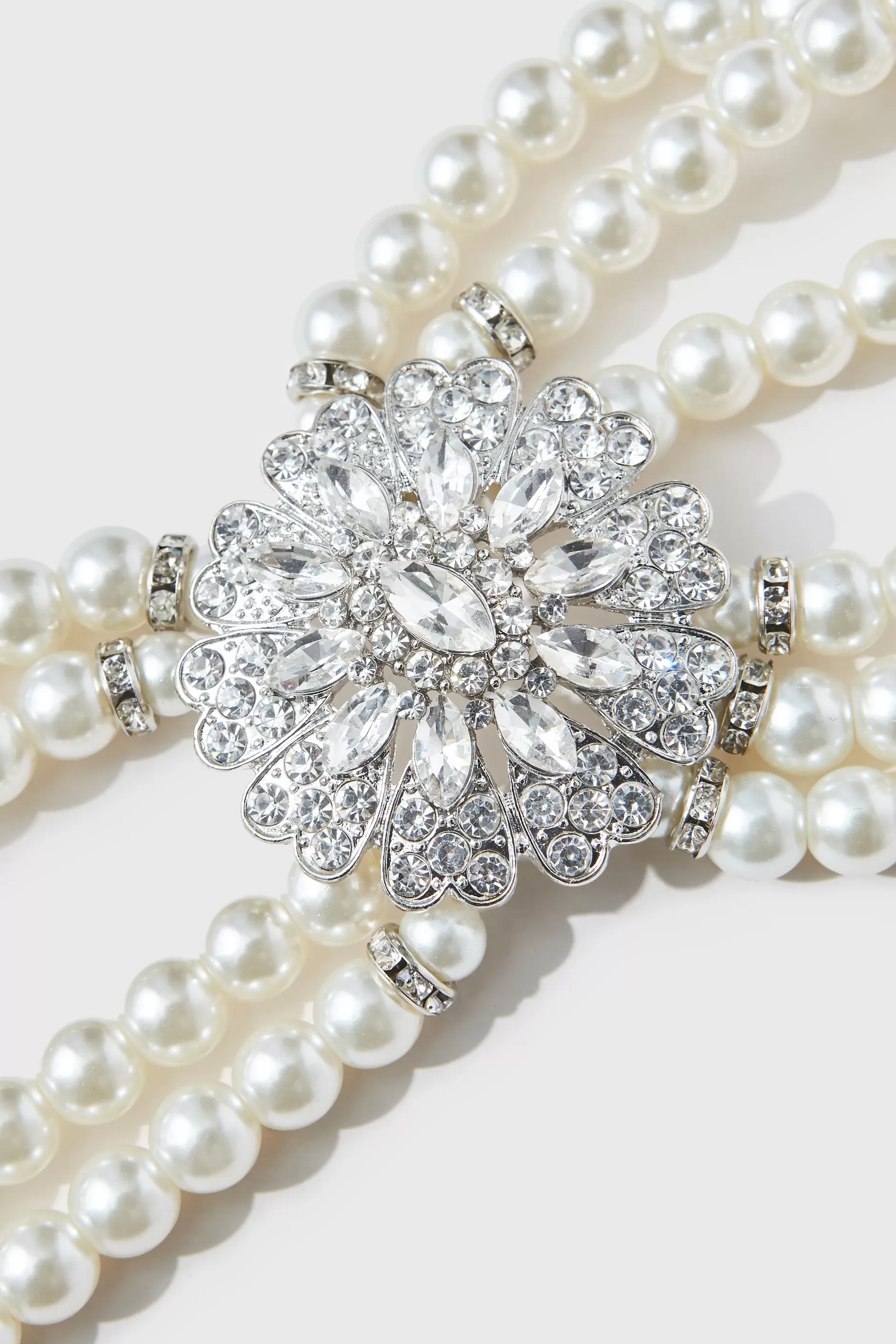 Stunning Zircon Studded Pearl Bracelet-BABEYOND Outlet