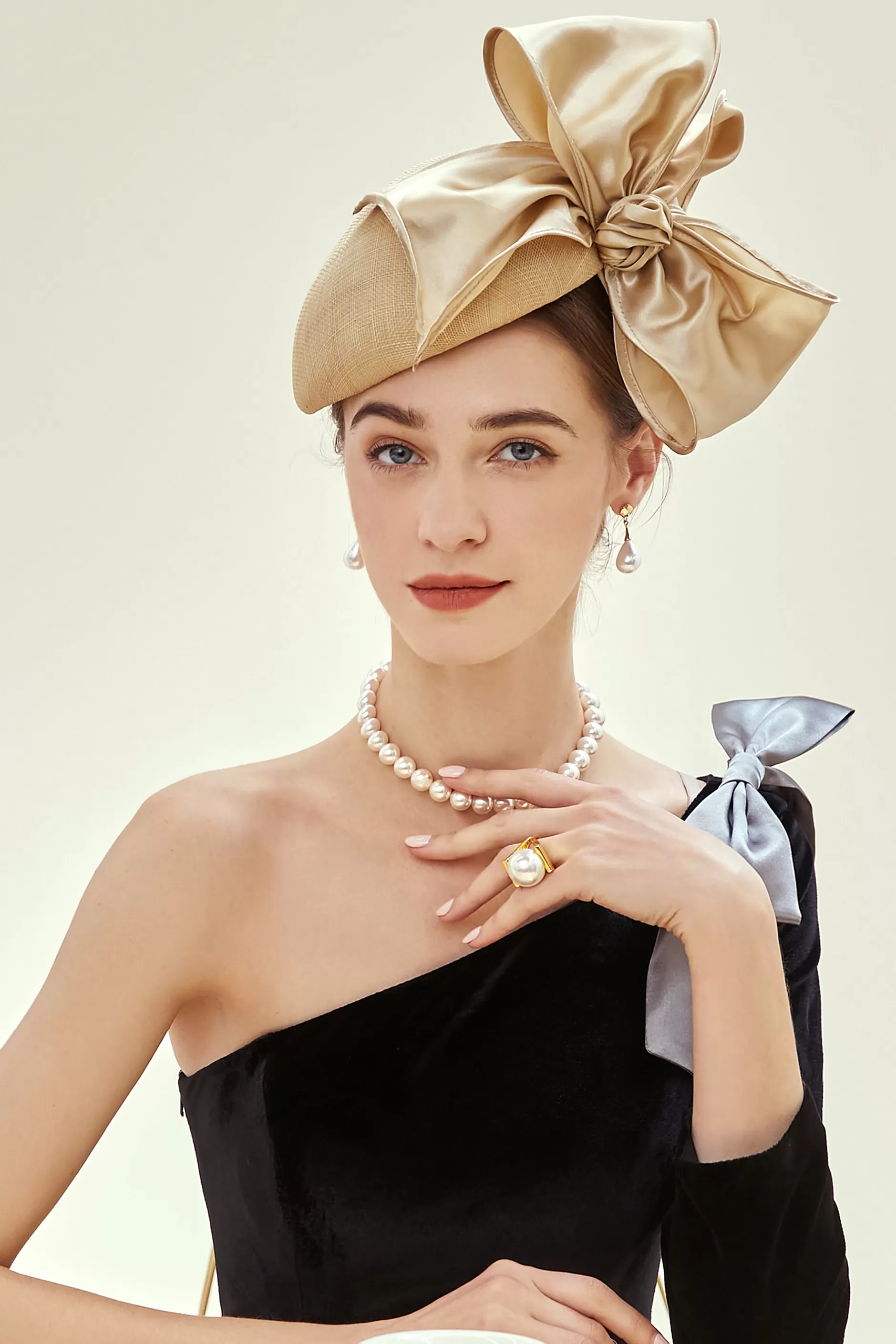 Stylish Bow Knot Pillbox Fascinator-BABEYOND Best Sale